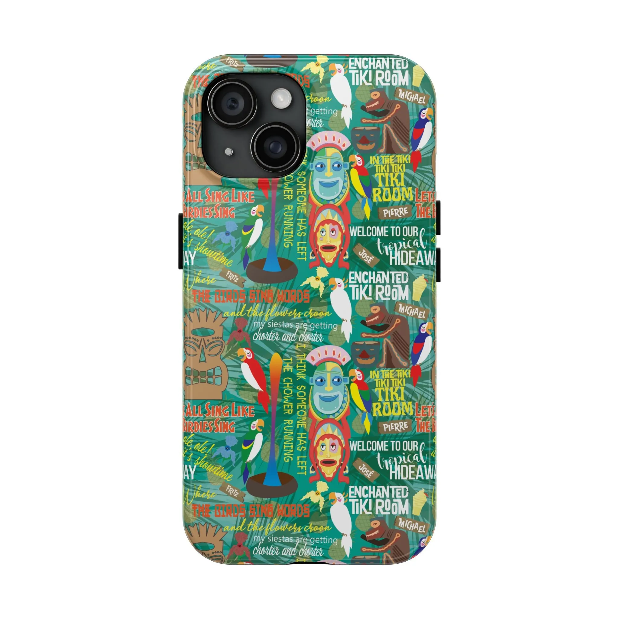 Aloha Tiki Room Phone Case Gift Inspired Fan Art Movie Ride Quotes Jose