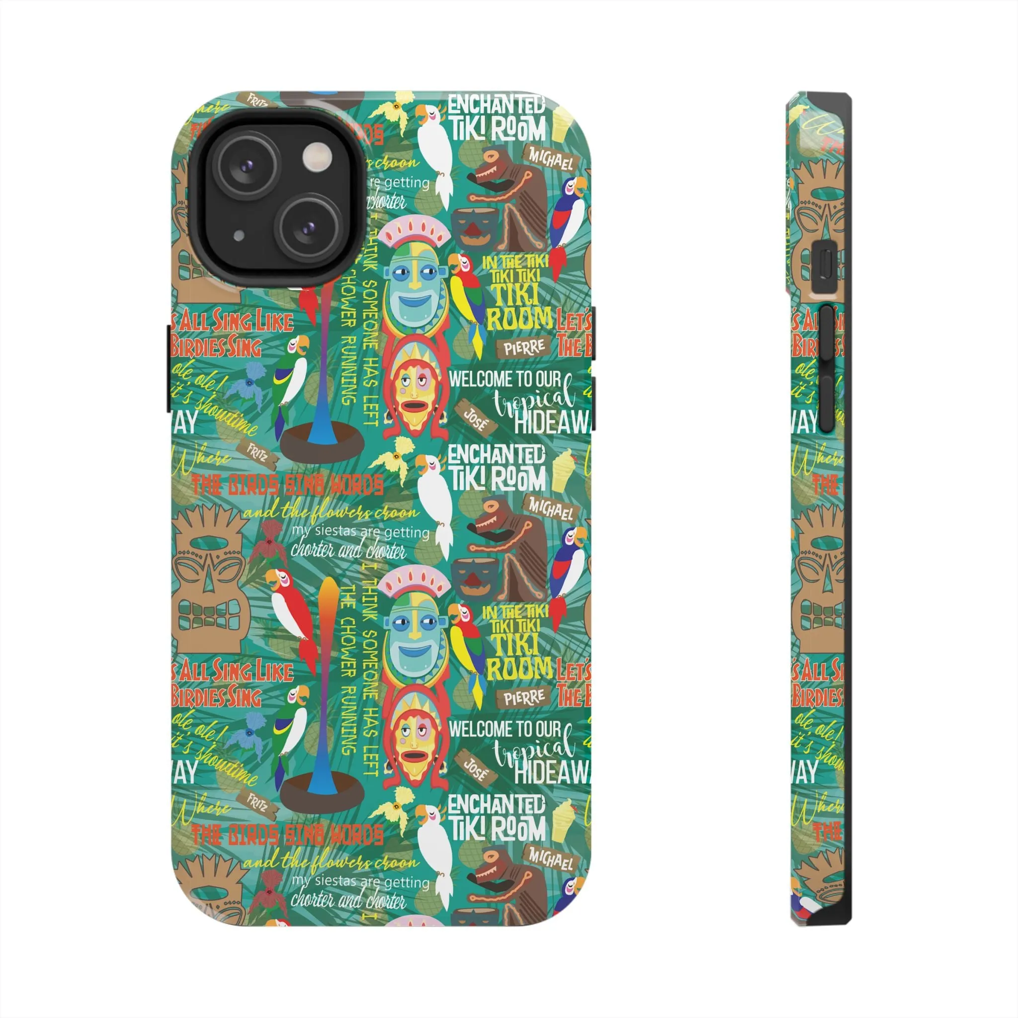 Aloha Tiki Room Phone Case Gift Inspired Fan Art Movie Ride Quotes Jose