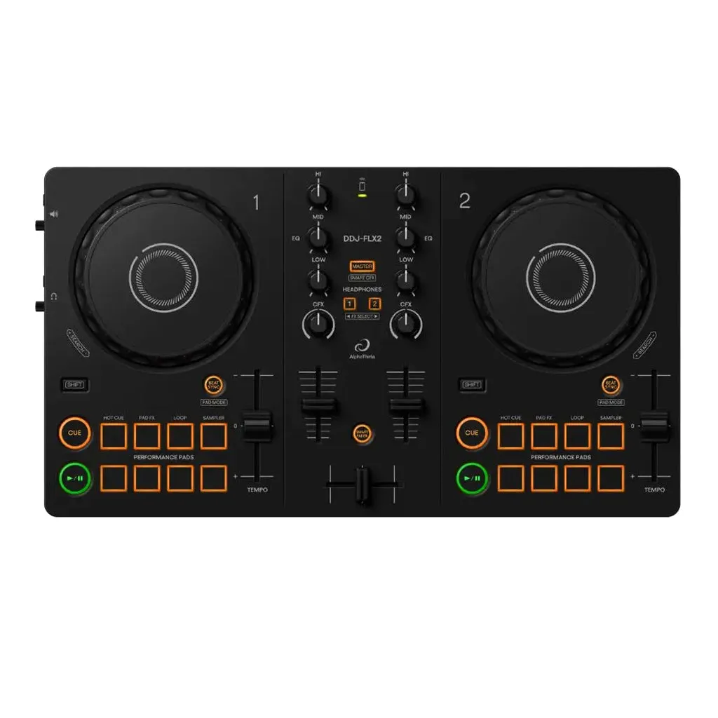 AlphaTheta DDJ-FLX2 Compact 2-Channel DJ Controller