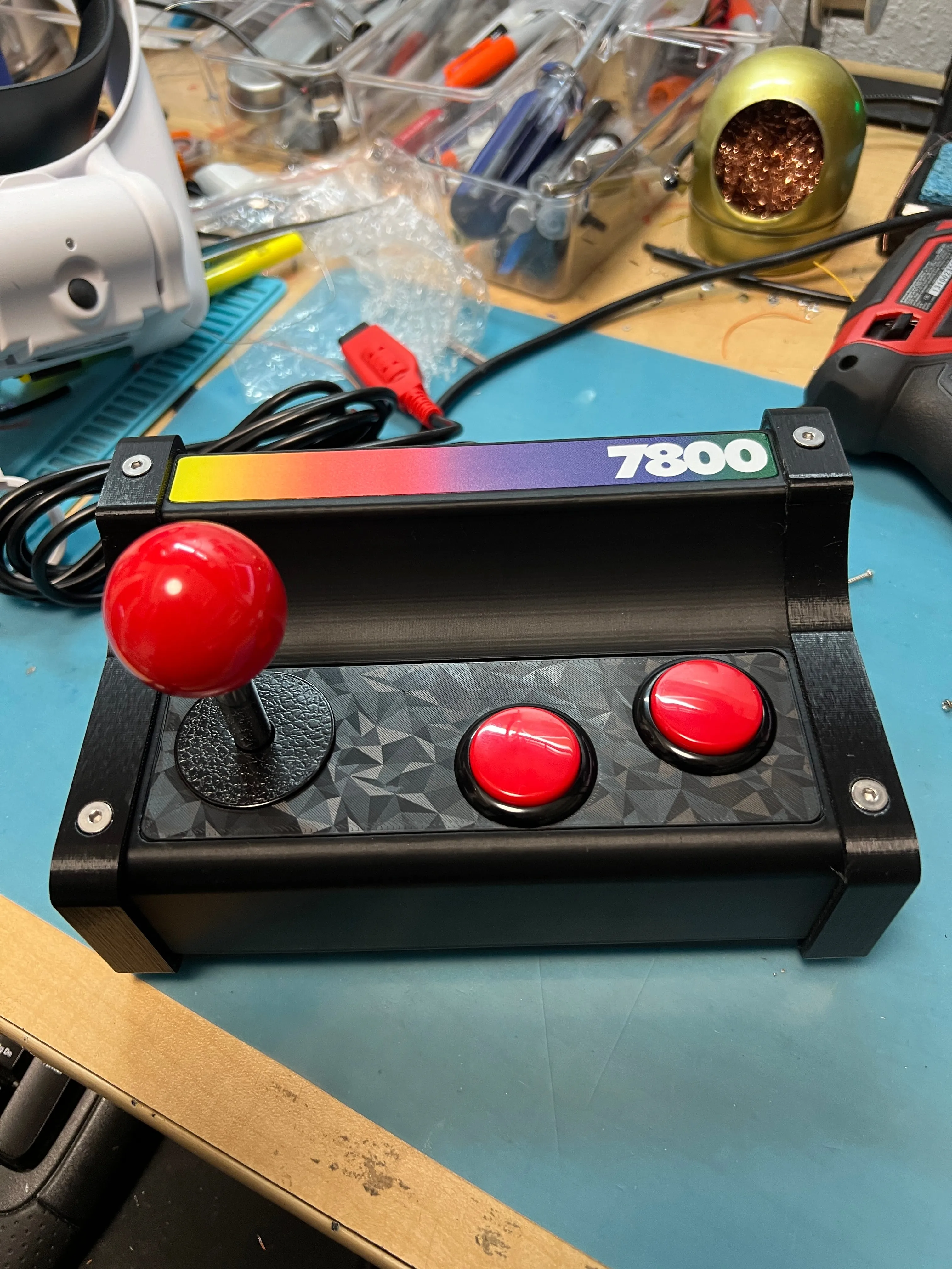 Atari 7800 2600 2600  Arcade Stick Controller Joystick Control Pad