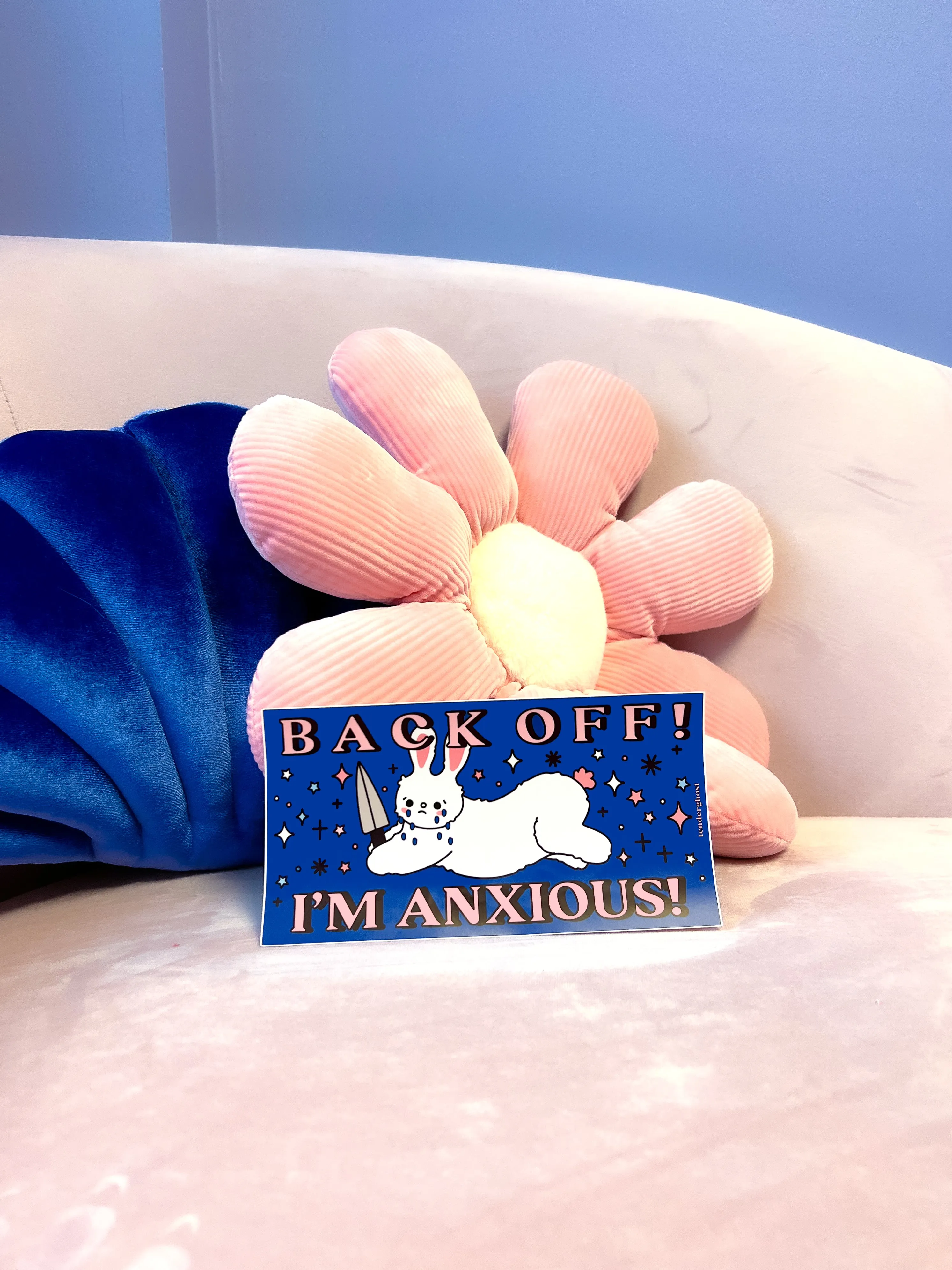 Back Off! I'm Anxious! Bumper Sticker