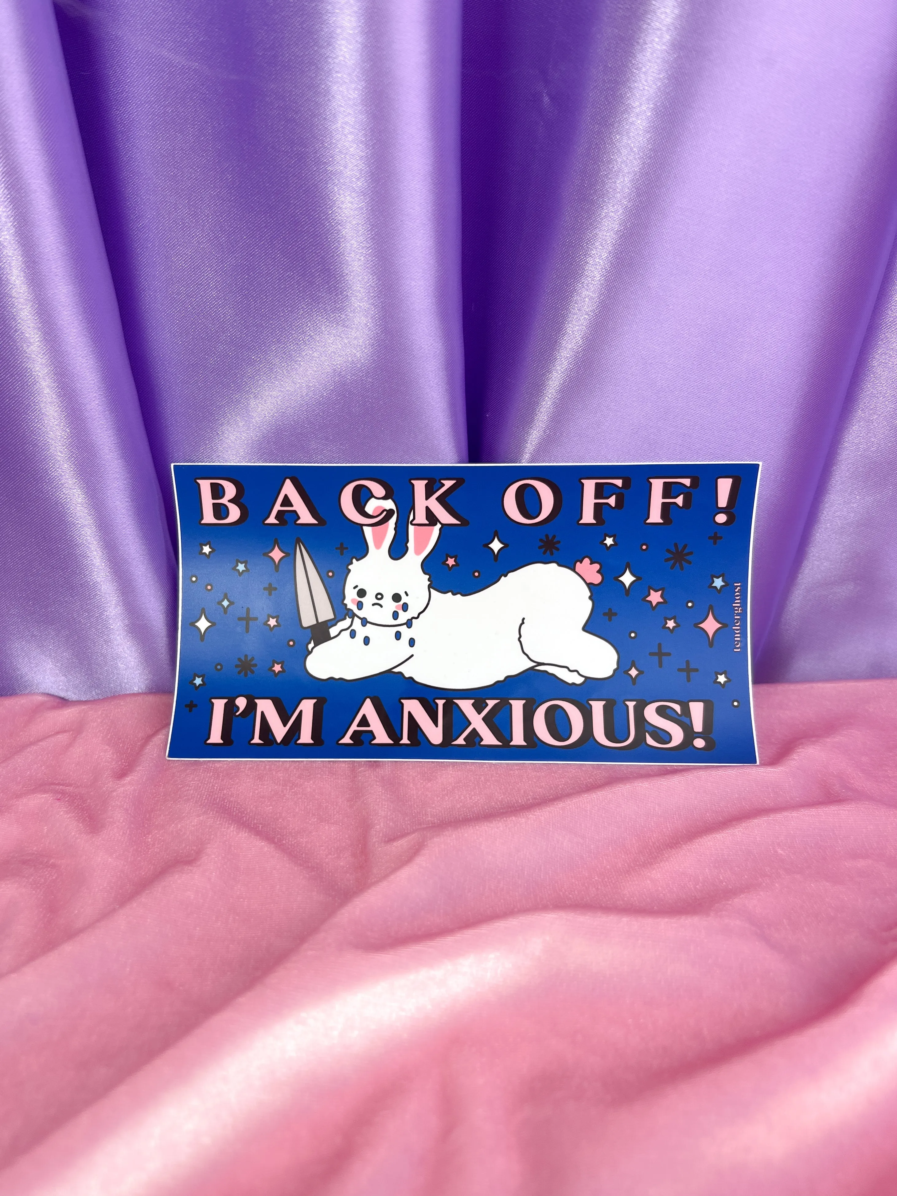 Back Off! I'm Anxious! Bumper Sticker