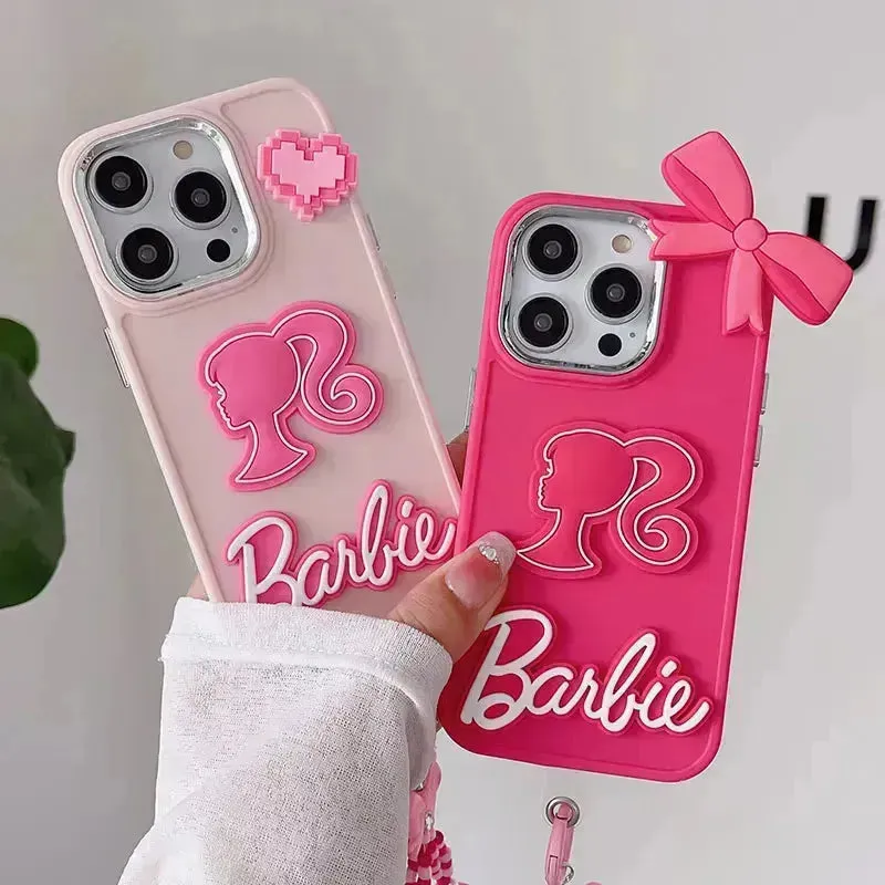 Barbie Beaded Lanyard Phone Case (For iPhones)