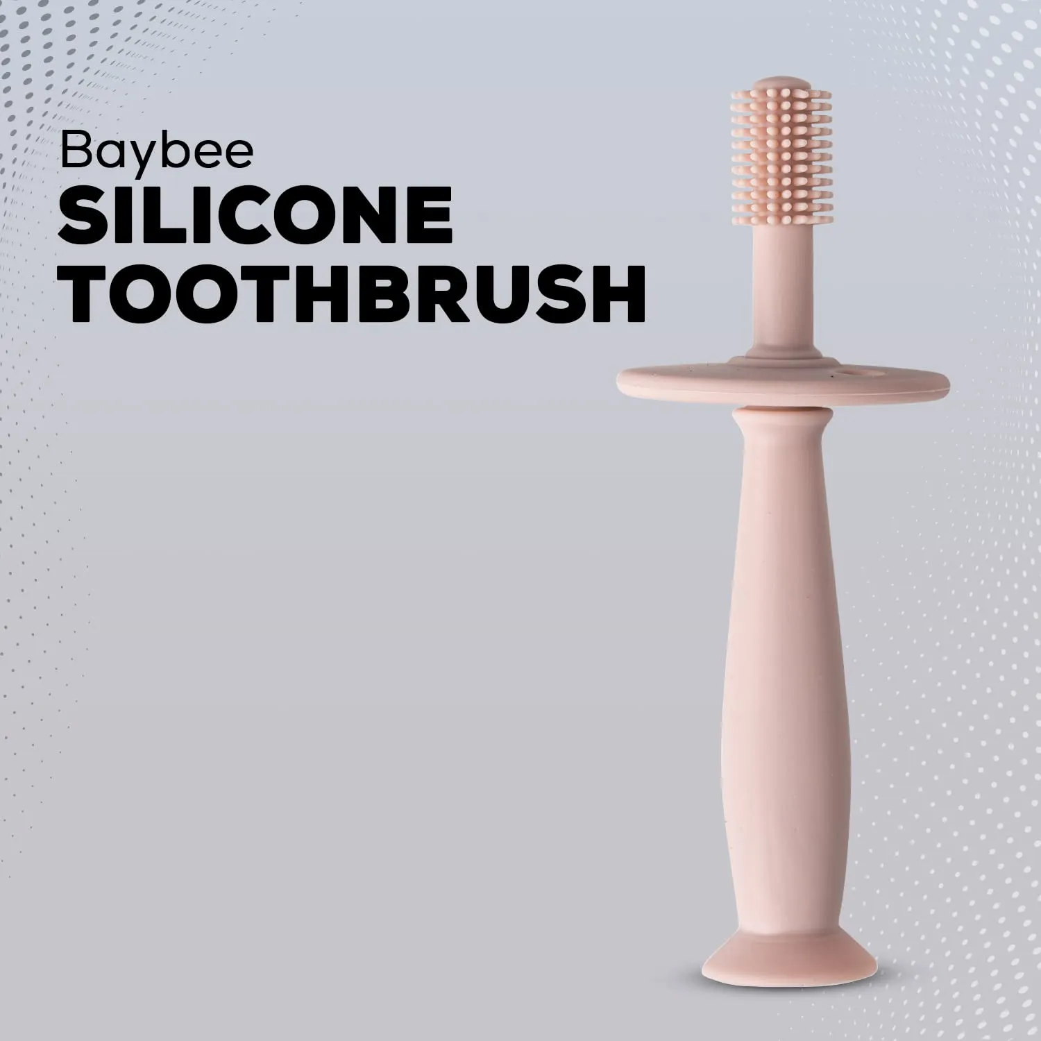 Baybee 360° Ultra Soft Silicone toothbrush for Baby Kids Toothbrush with Anti Chocking Shield