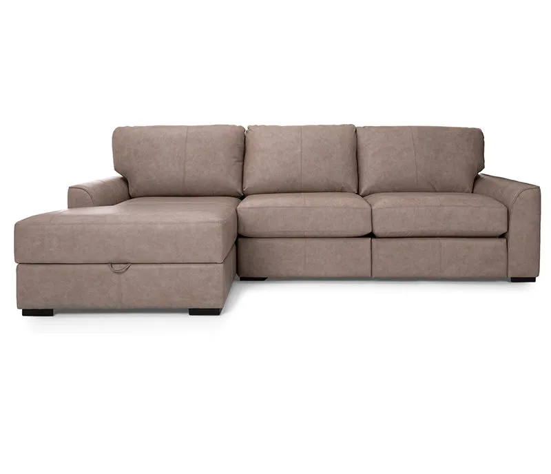 Brooklyn 2 Piece Sectional - Power Reclining - Leather - Custom