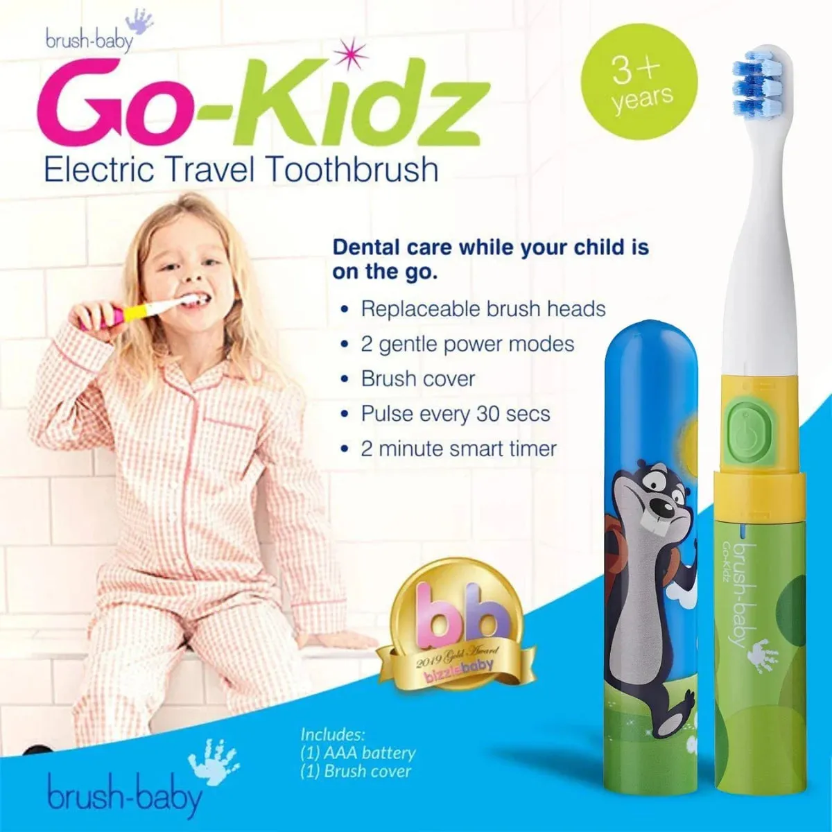 Brush Baby Go-Kidz Mikey Travel Toothbrush