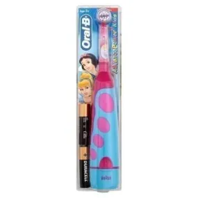 CHILDREN'S ELECTRIC TOOTHBRUSH FOR GIRLS ORAL-B WITH BATTERIES