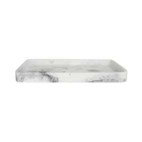 Classic Grey Marble Bath Accessories, Tray