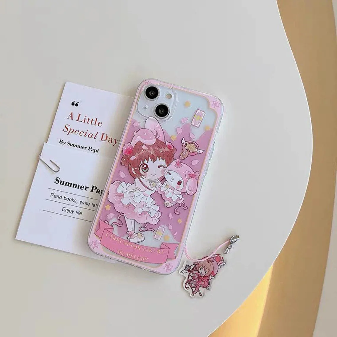 Clean CardCaptorSakura X MM KU CN PN iPhone Case 6 7 8 PLUS SE2 XS XR X 11 12 13 14 15 Pro Promax 12mini 13mini