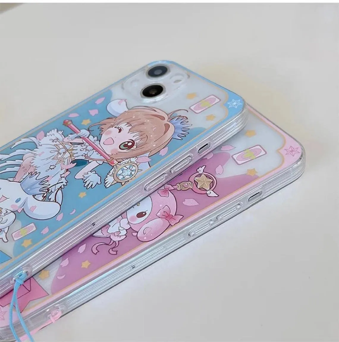 Clean CardCaptorSakura X MM KU CN PN iPhone Case 6 7 8 PLUS SE2 XS XR X 11 12 13 14 15 Pro Promax 12mini 13mini