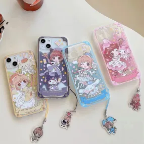 Clean CardCaptorSakura X MM KU CN PN iPhone Case 6 7 8 PLUS SE2 XS XR X 11 12 13 14 15 Pro Promax 12mini 13mini