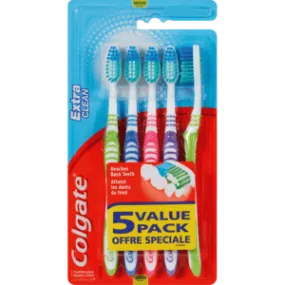 Colgate Extra Clean Toothbrushes 5 Pack