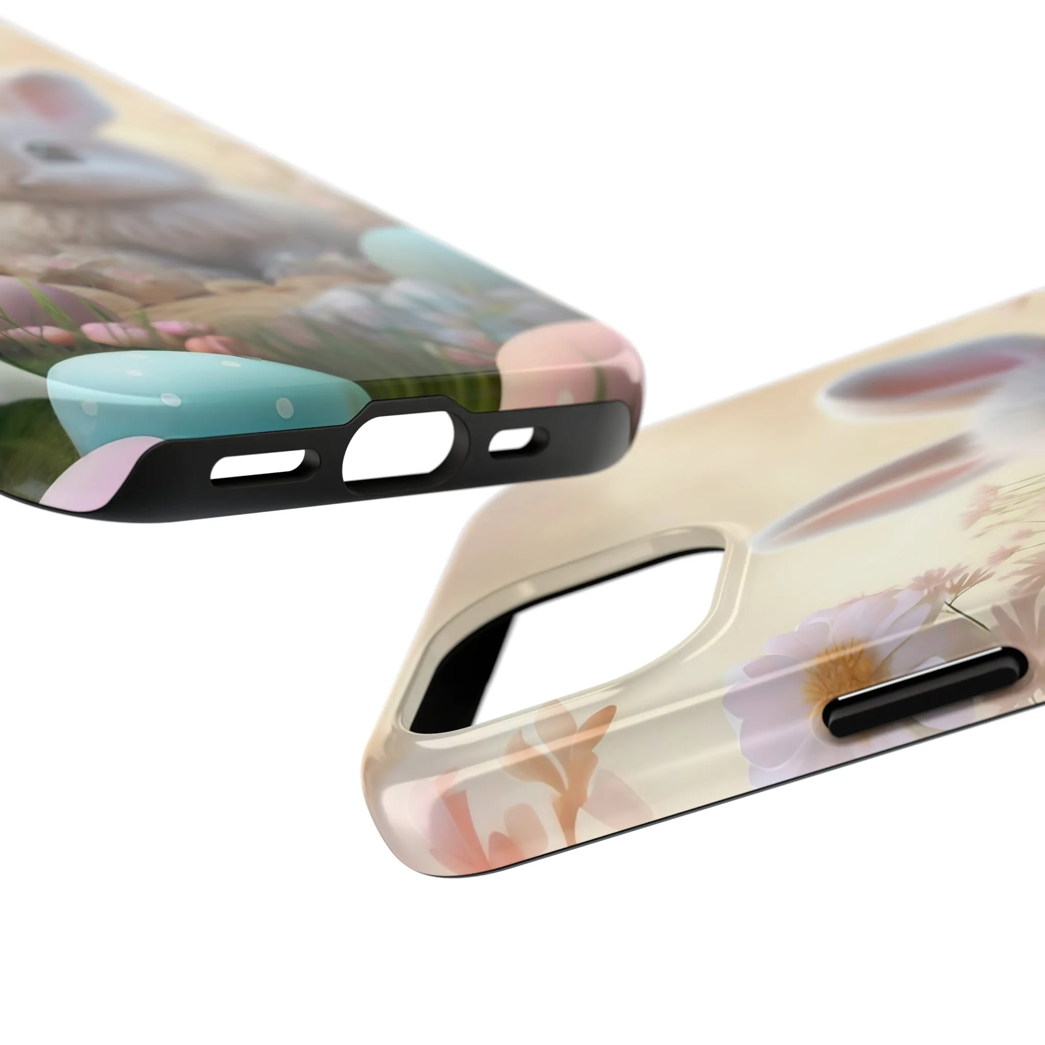 Cute Easter Bunny Pattern Design Tough Phone Case compatible with a large variety of iPhone models, Gift, Phone Case