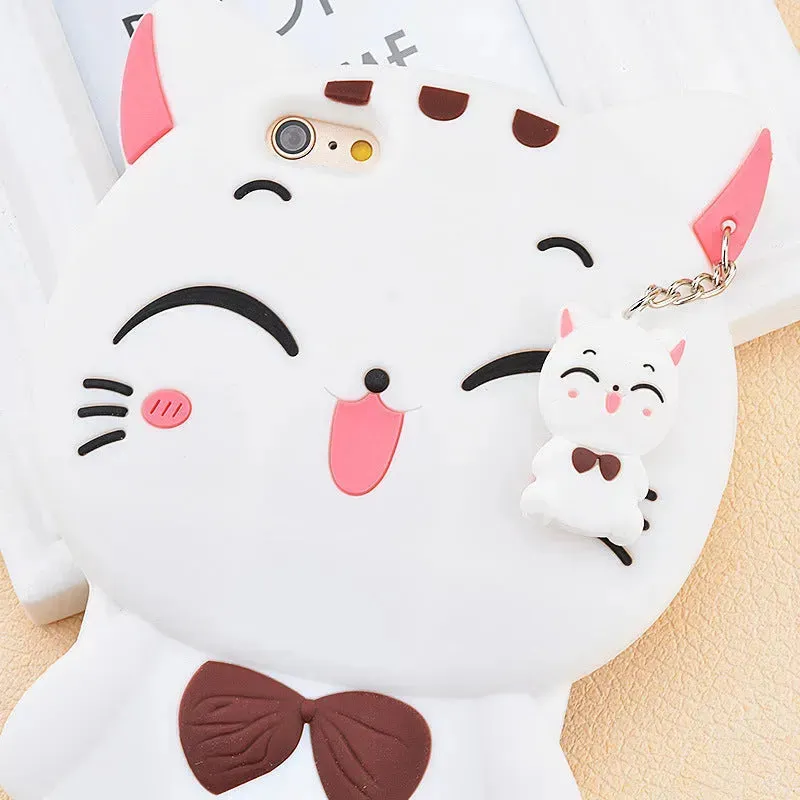 Cute Mouse Cartoon Silicone Mobile Phone Case for girls