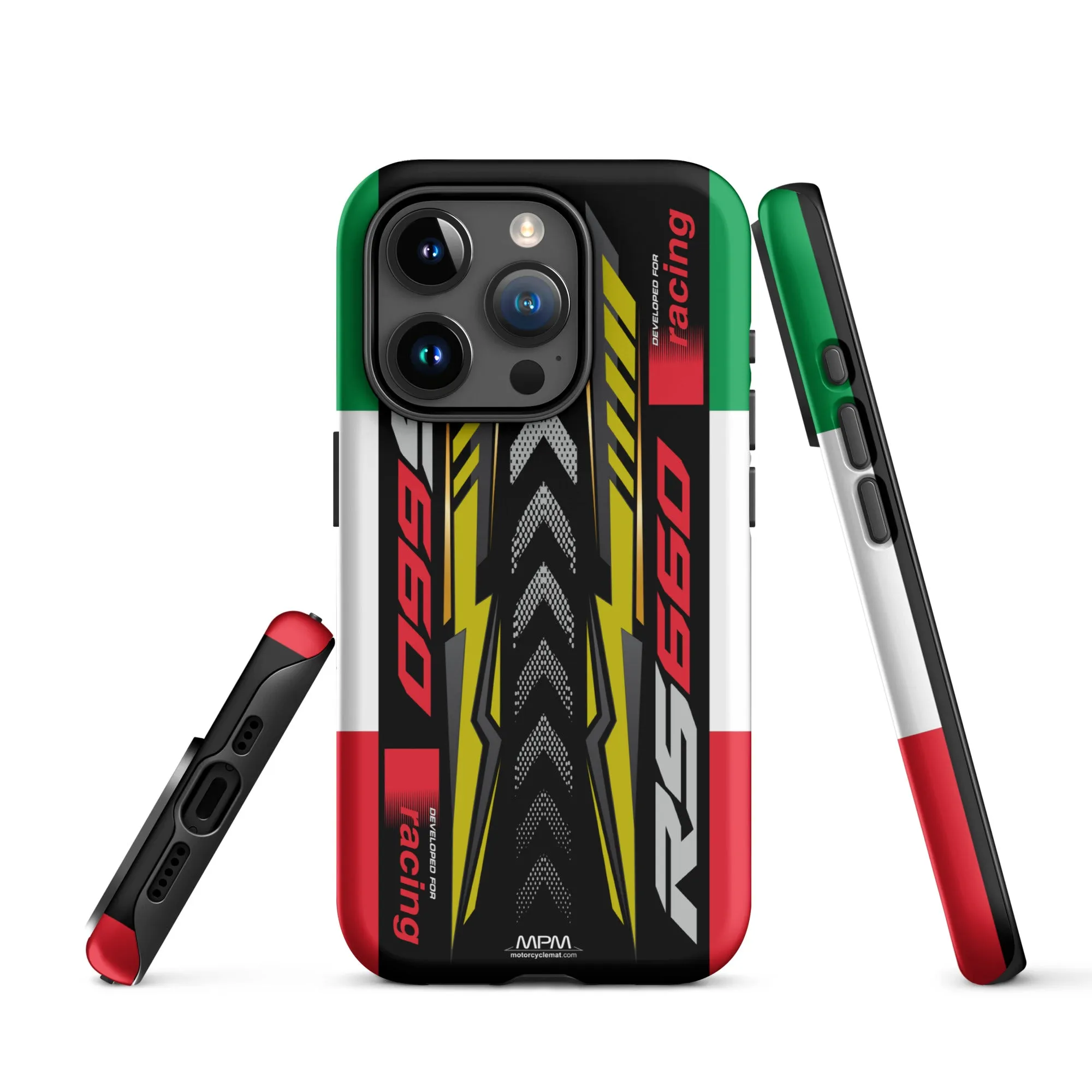 Designed Tough Case For iPhone inspired by Aprilia RS660 Acid Gold Motorcycle Model  - MM5275