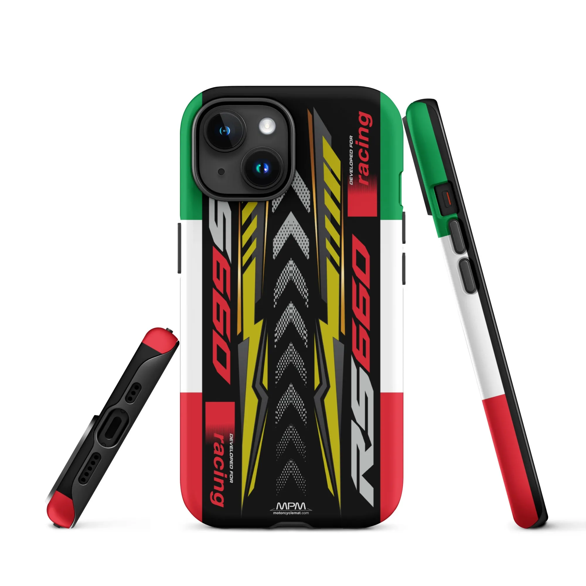 Designed Tough Case For iPhone inspired by Aprilia RS660 Acid Gold Motorcycle Model  - MM5275