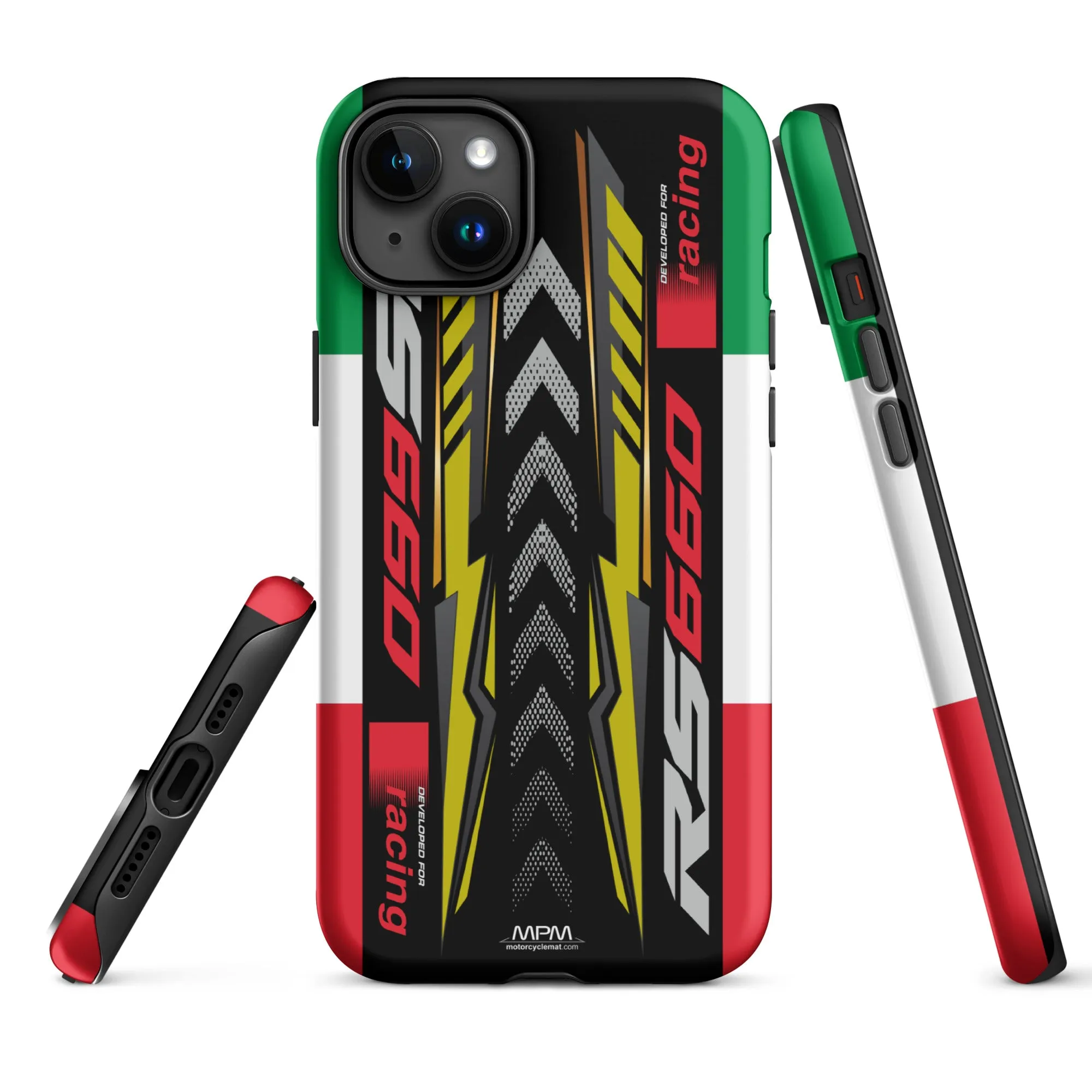 Designed Tough Case For iPhone inspired by Aprilia RS660 Acid Gold Motorcycle Model  - MM5275