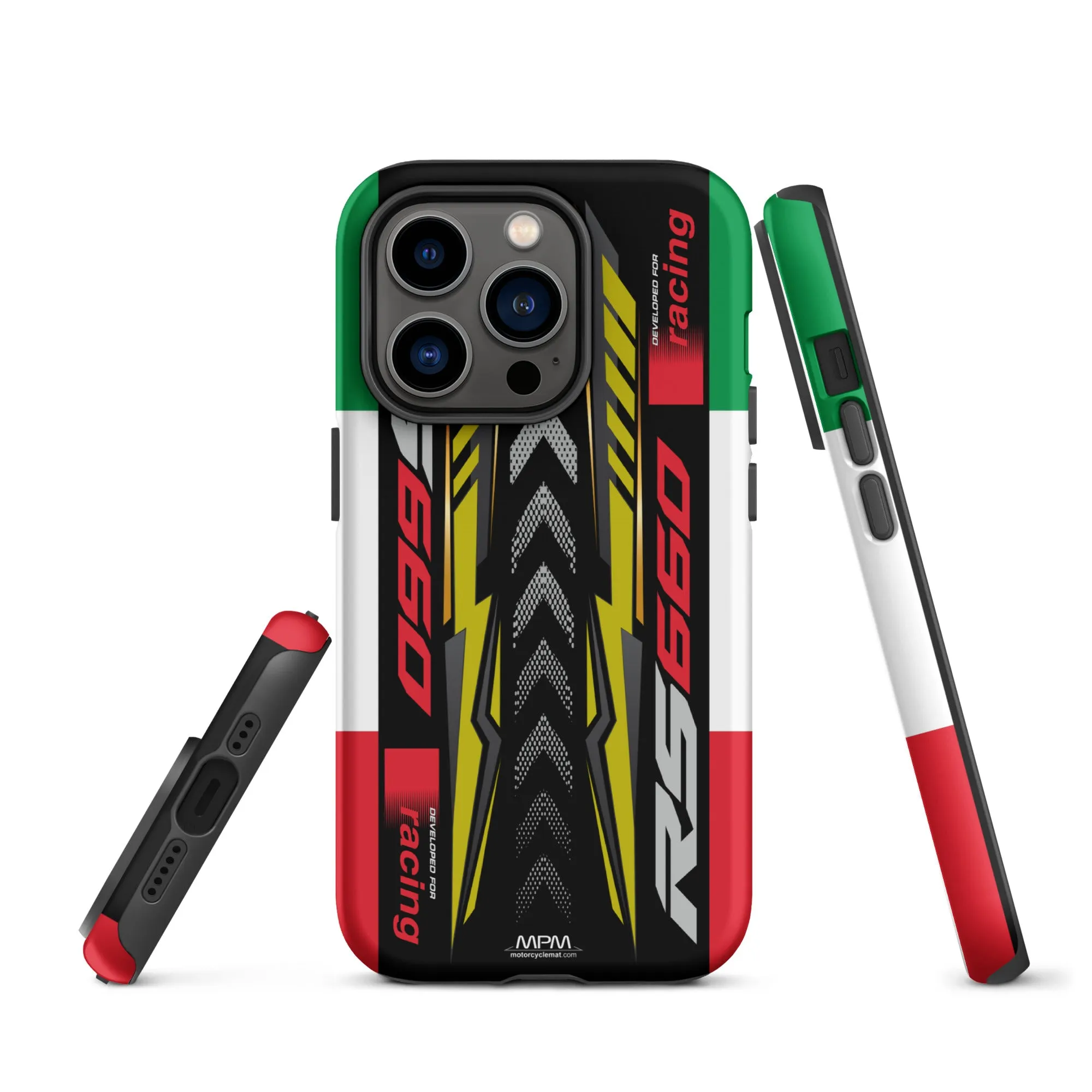 Designed Tough Case For iPhone inspired by Aprilia RS660 Acid Gold Motorcycle Model  - MM5275