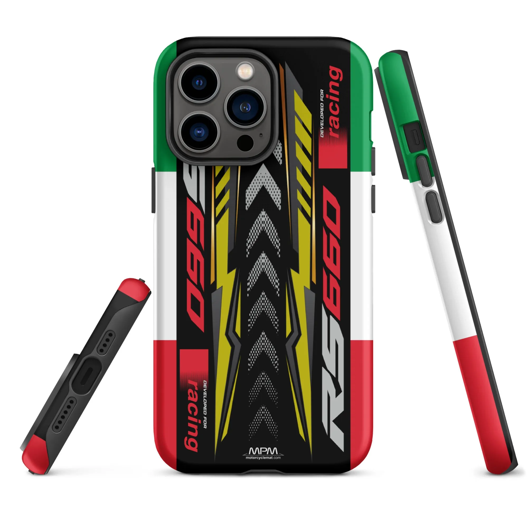 Designed Tough Case For iPhone inspired by Aprilia RS660 Acid Gold Motorcycle Model  - MM5275