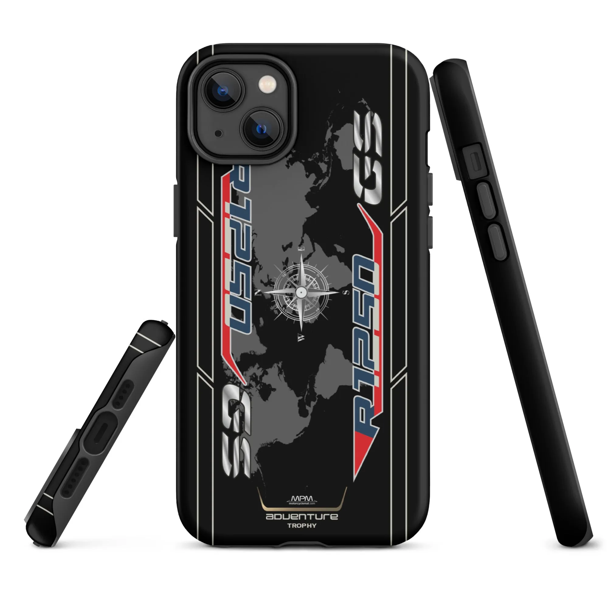 Designed Tough Case For iPhone inspired by BMW R1250GS Trophy Motorcycle Model - MM5247