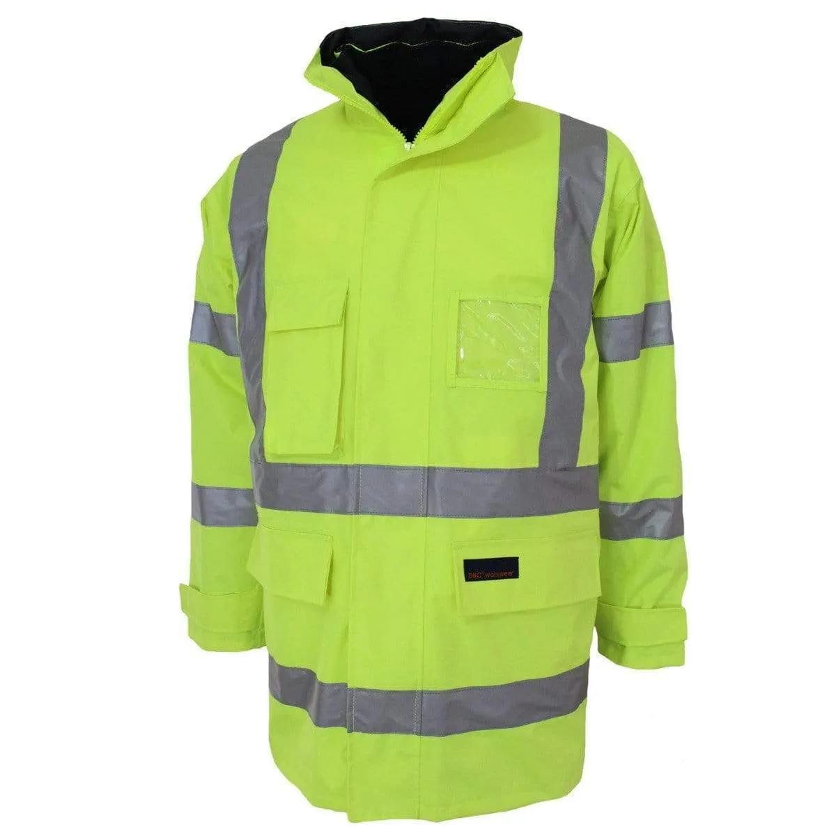 Dnc Workwear Hi-vis 6-in-1 Breathable Rain Jacket Bio-motion - 3572