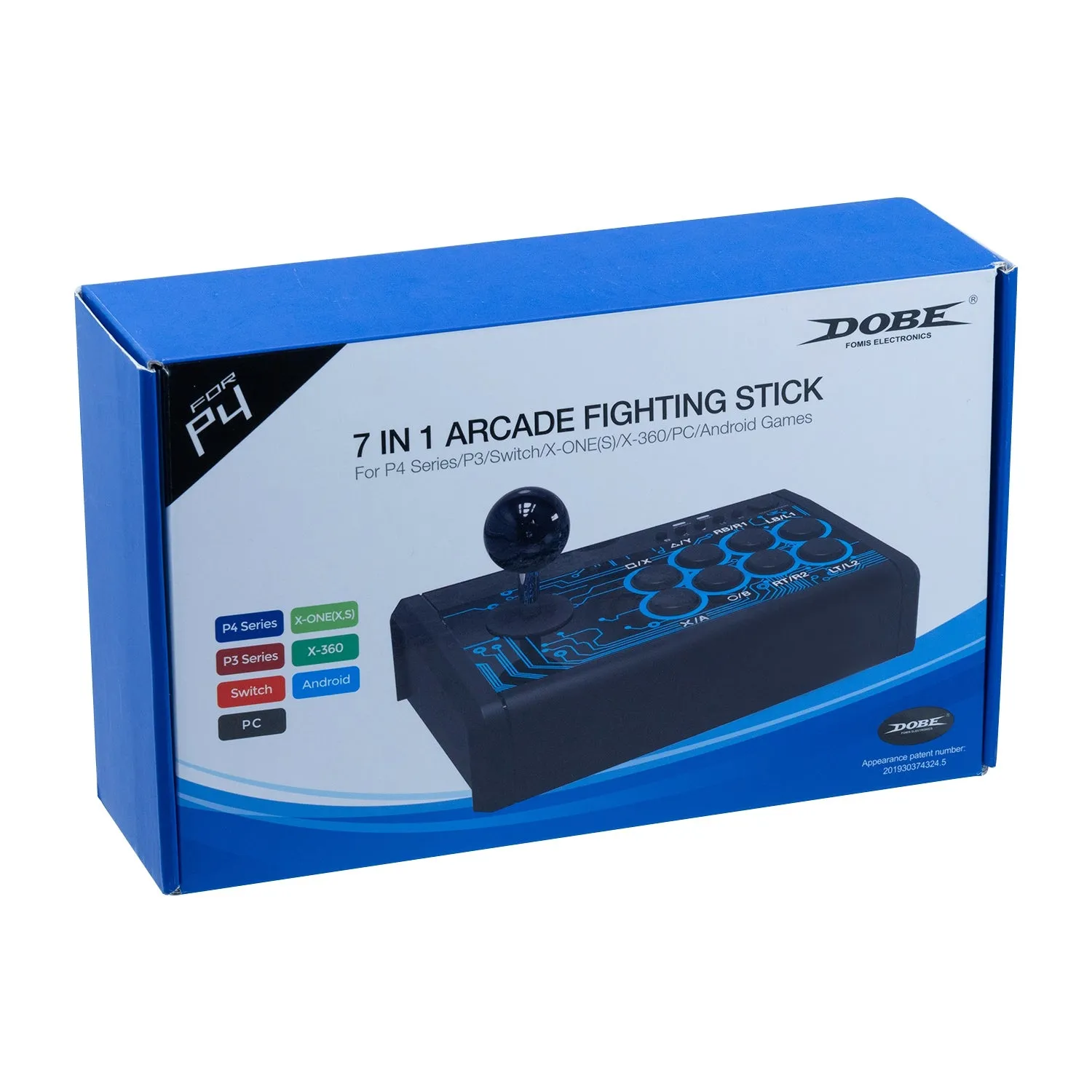 DOBE 7in1 Mini Arcade Stick  Fightstick Joy stick Fight Stick for PS4/PS3/Xbox One/Xbox 360/for Nintendo Switch/ for Android/PC