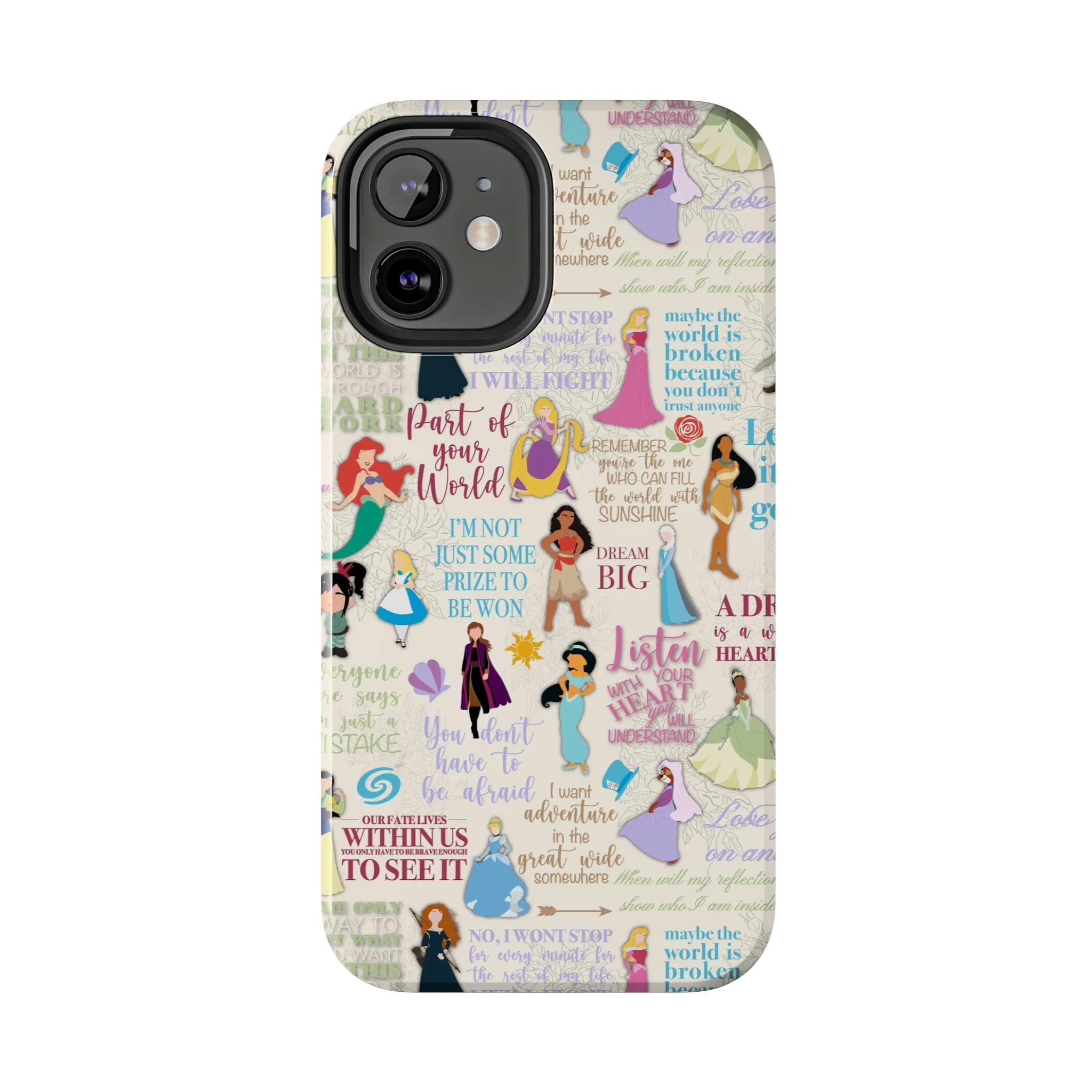 Dream Big Princess Quotes Inspired Phone Case Gift Inspired Fan Art Iphone