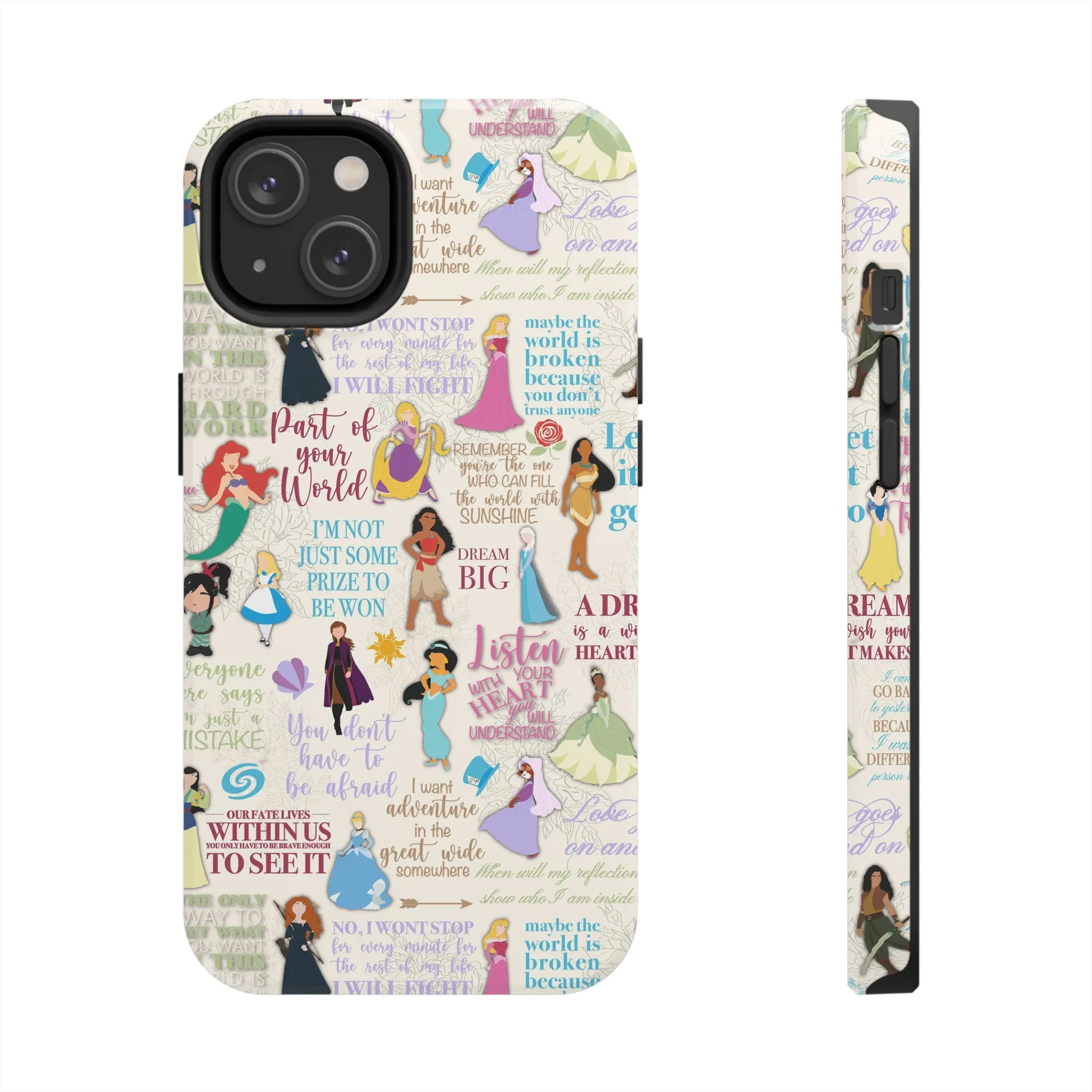 Dream Big Princess Quotes Inspired Phone Case Gift Inspired Fan Art Iphone