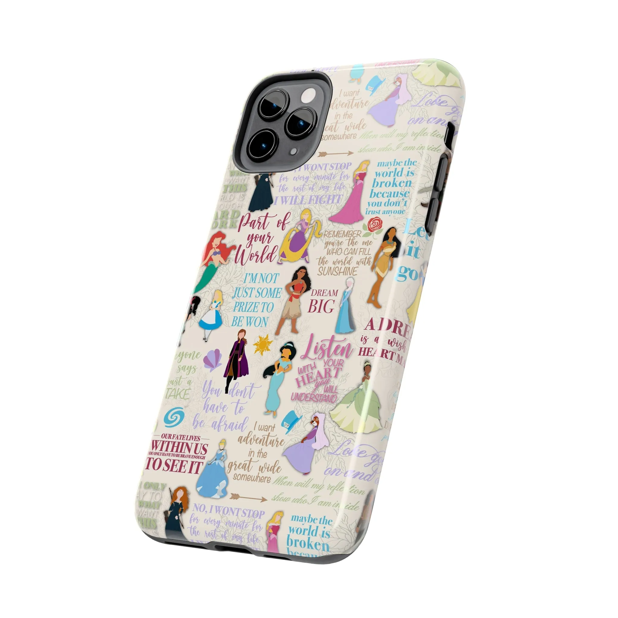 Dream Big Princess Quotes Inspired Phone Case Gift Inspired Fan Art Iphone