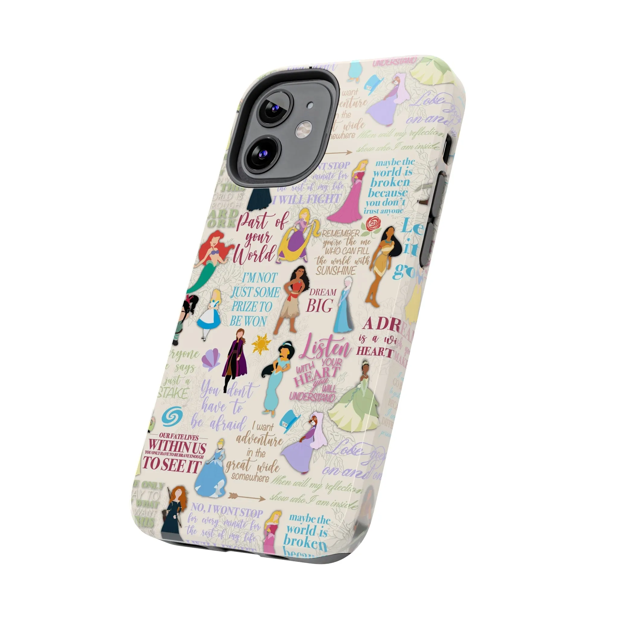 Dream Big Princess Quotes Inspired Phone Case Gift Inspired Fan Art Iphone