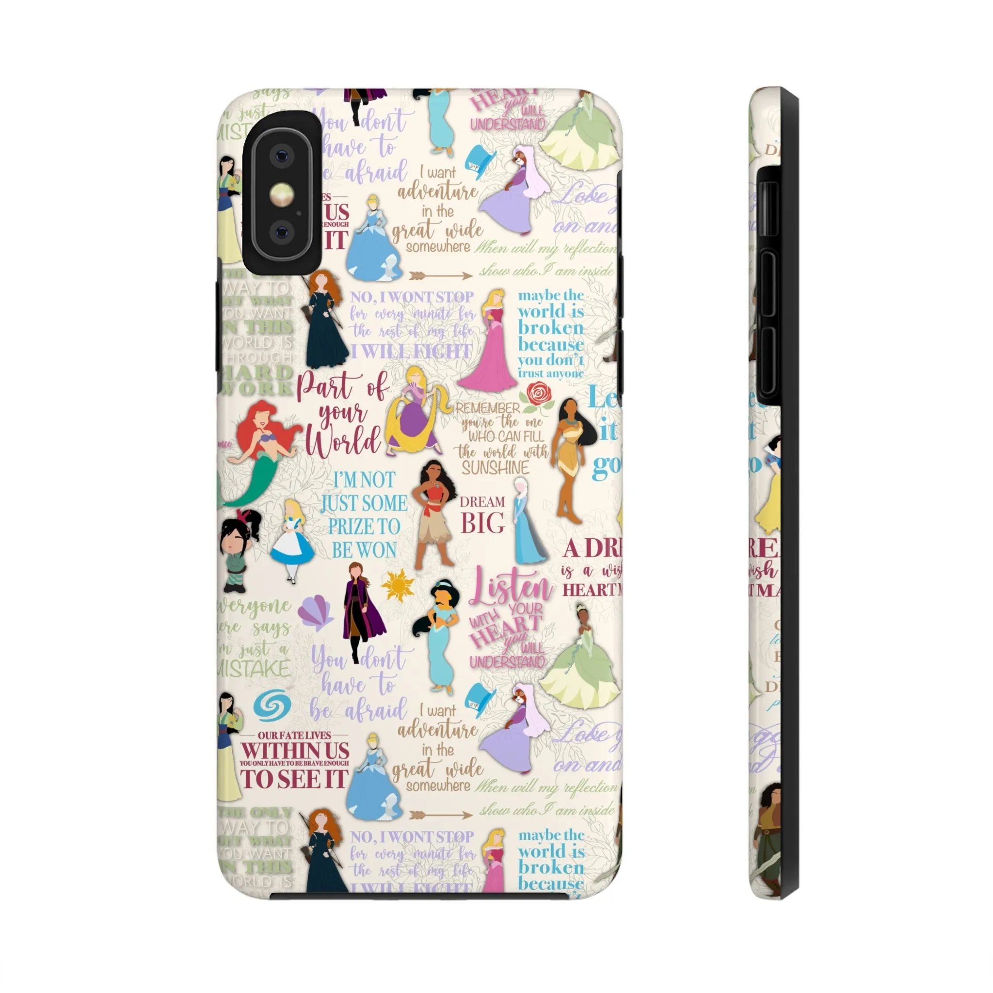 Dream Big Princess Quotes Inspired Phone Case Gift Inspired Fan Art Iphone