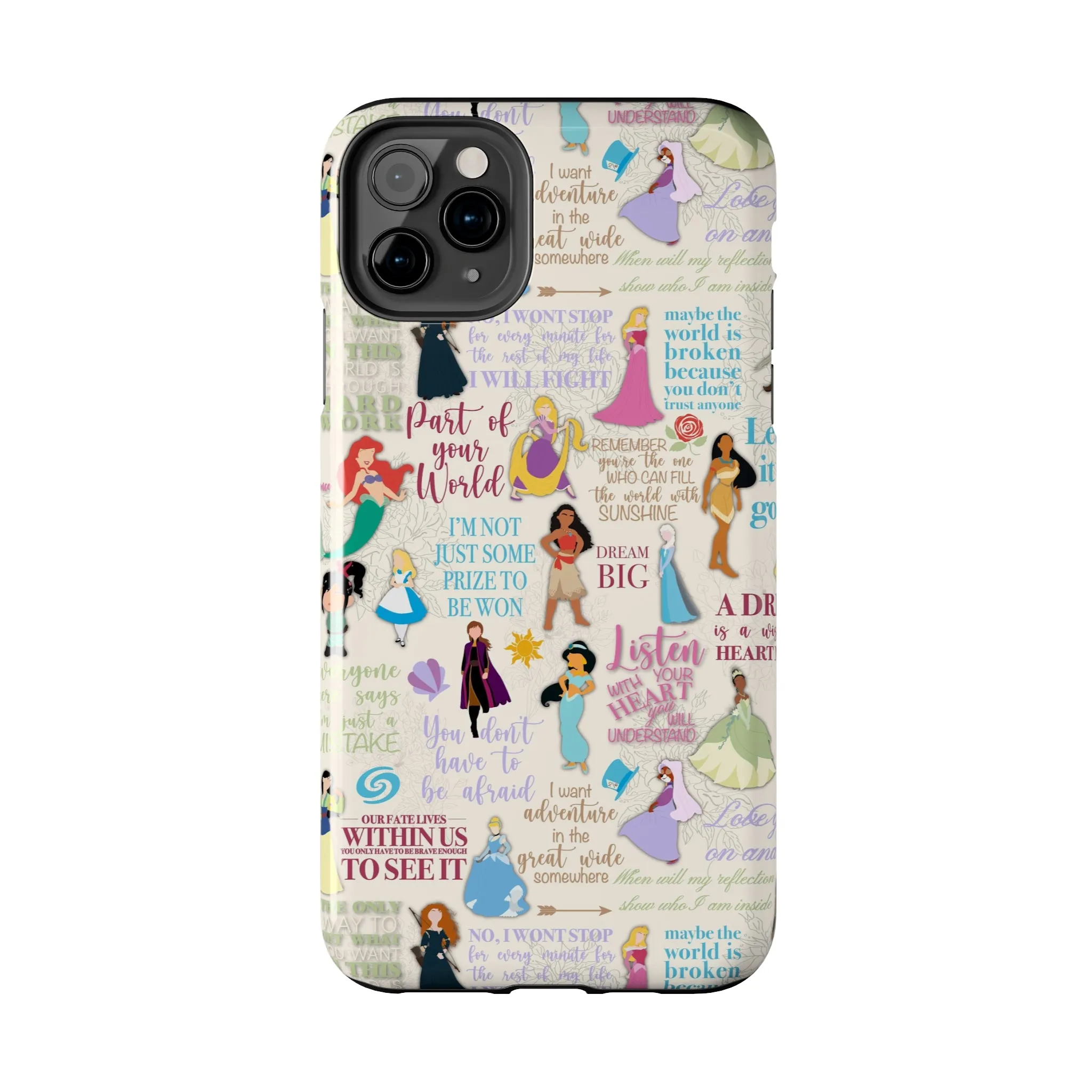 Dream Big Princess Quotes Inspired Phone Case Gift Inspired Fan Art Iphone