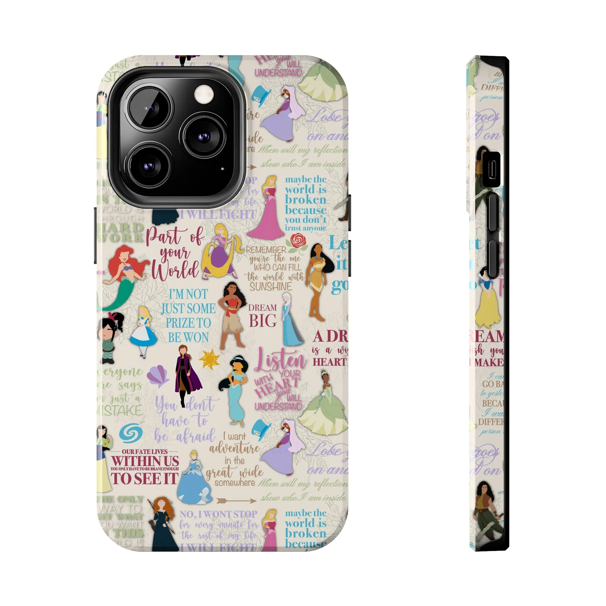 Dream Big Princess Quotes Inspired Phone Case Gift Inspired Fan Art Iphone