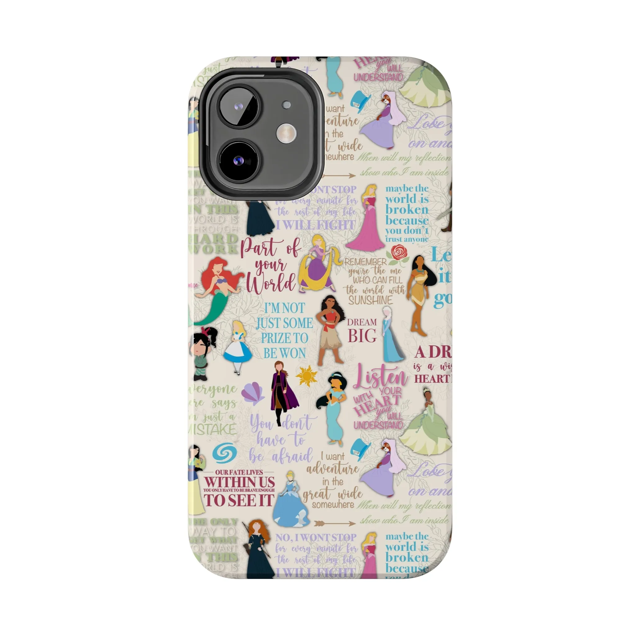 Dream Big Princess Quotes Inspired Phone Case Gift Inspired Fan Art Iphone