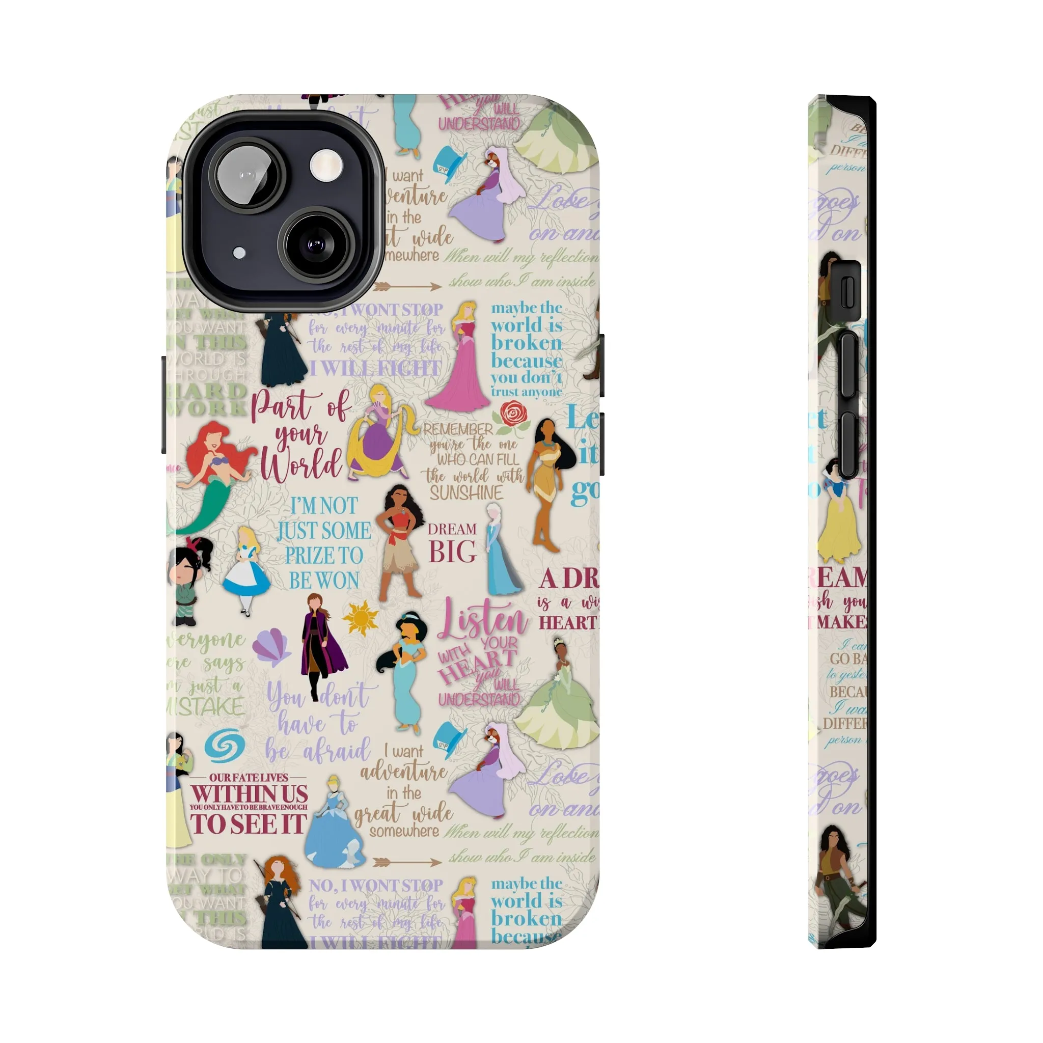 Dream Big Princess Quotes Inspired Phone Case Gift Inspired Fan Art Iphone