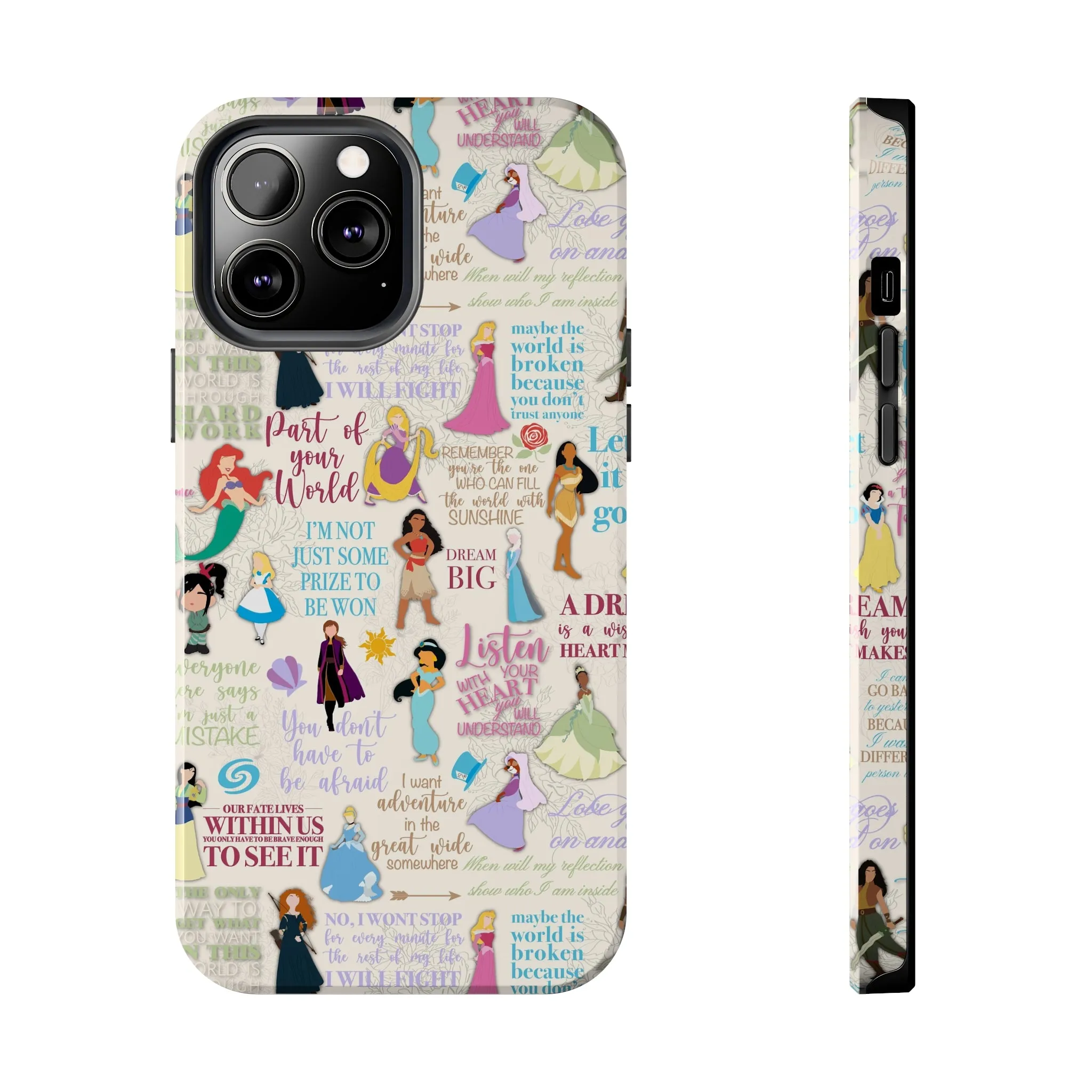 Dream Big Princess Quotes Inspired Phone Case Gift Inspired Fan Art Iphone