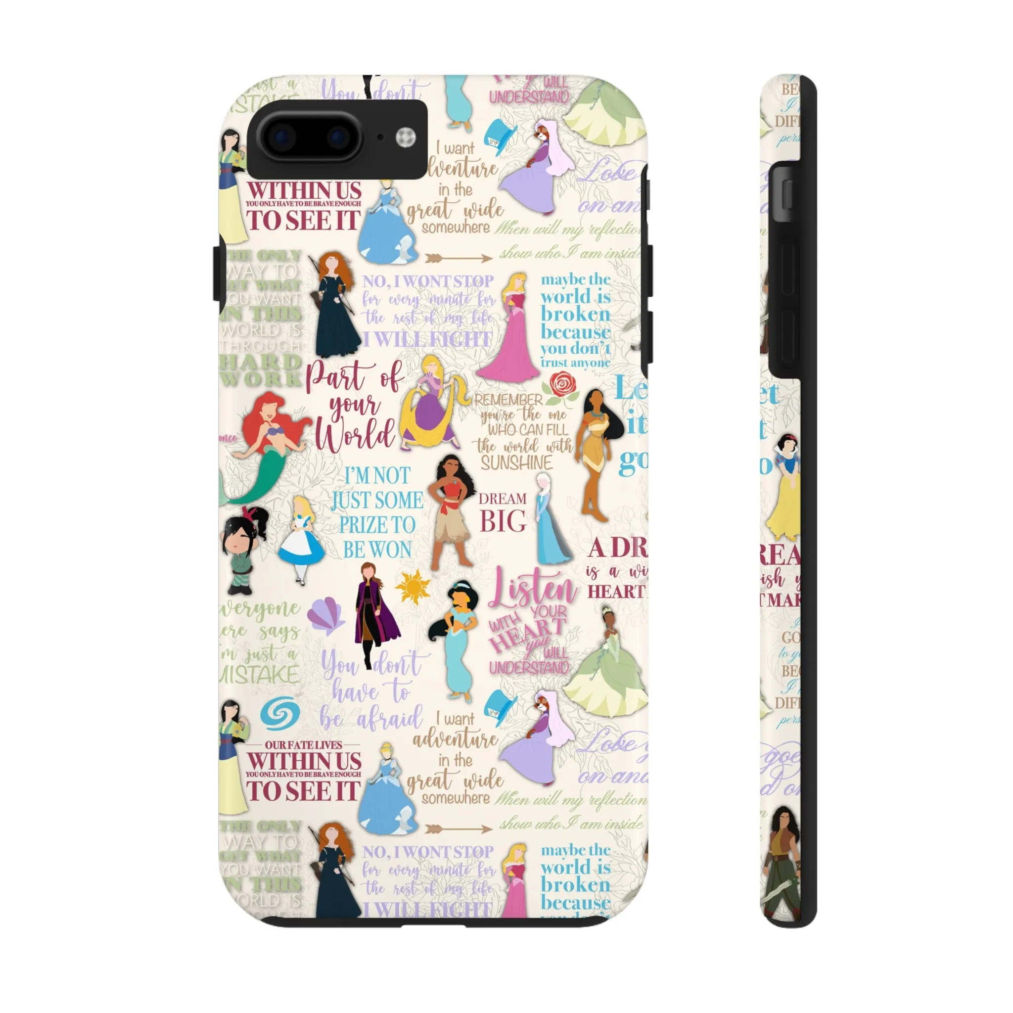 Dream Big Princess Quotes Inspired Phone Case Gift Inspired Fan Art Iphone