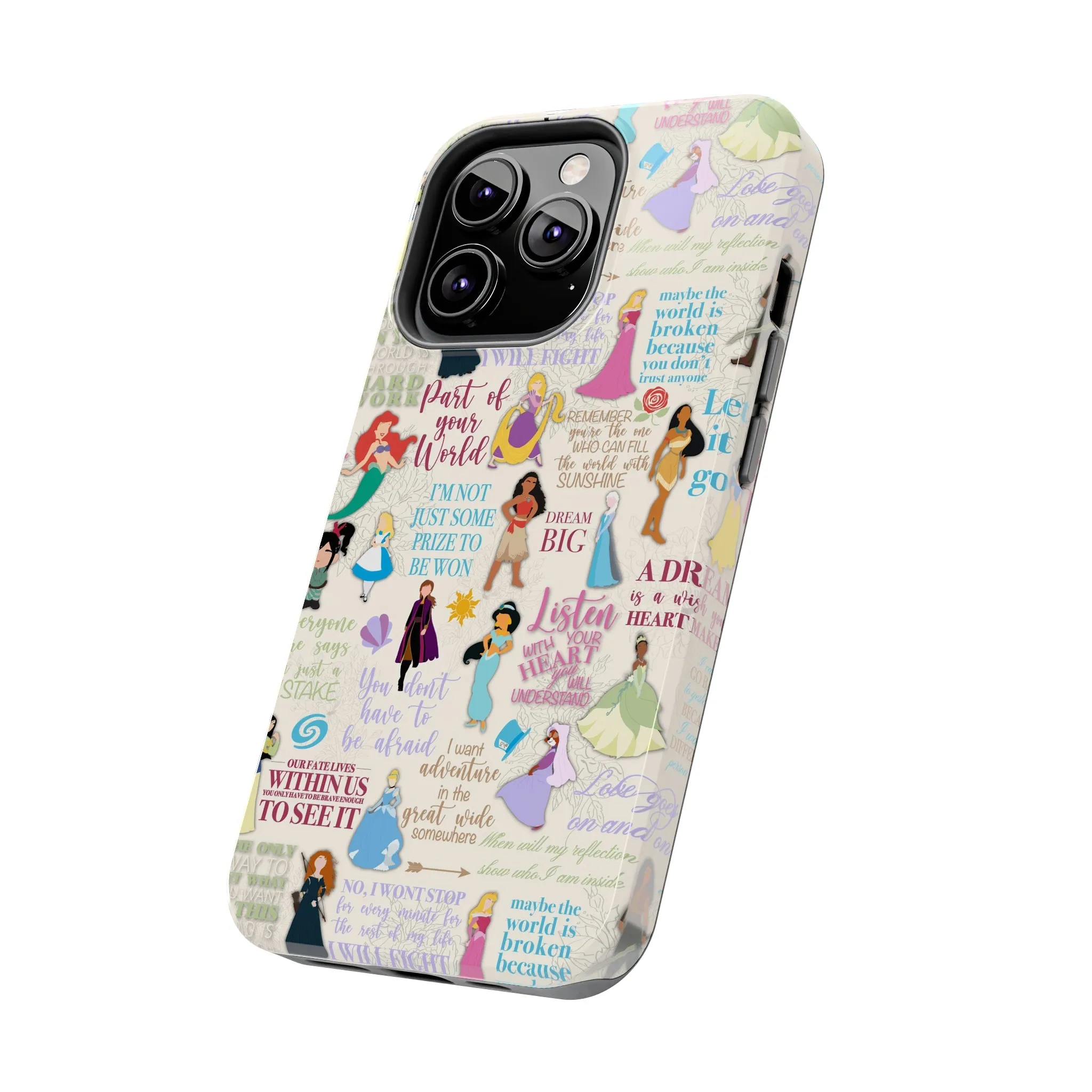 Dream Big Princess Quotes Inspired Phone Case Gift Inspired Fan Art Iphone