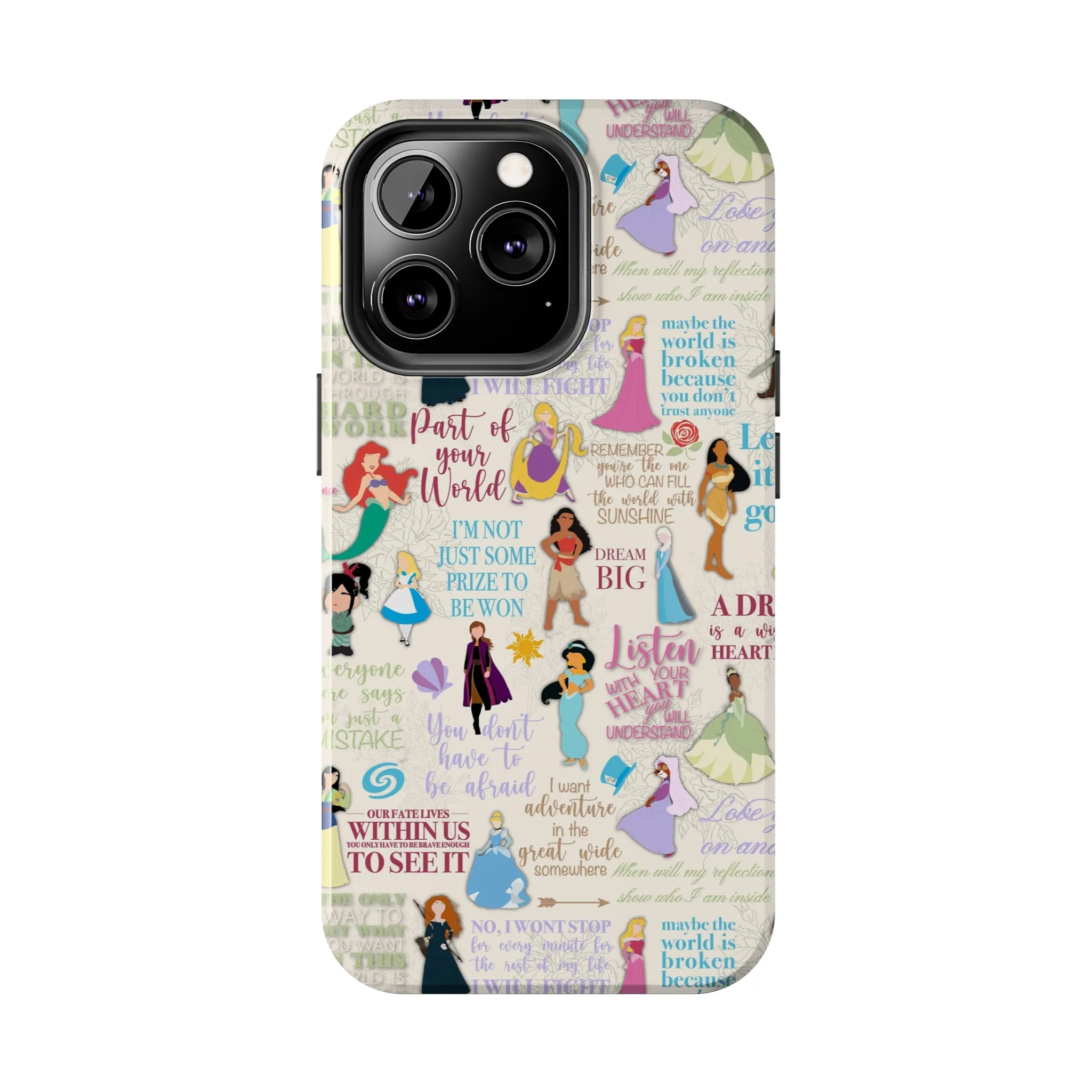 Dream Big Princess Quotes Inspired Phone Case Gift Inspired Fan Art Iphone