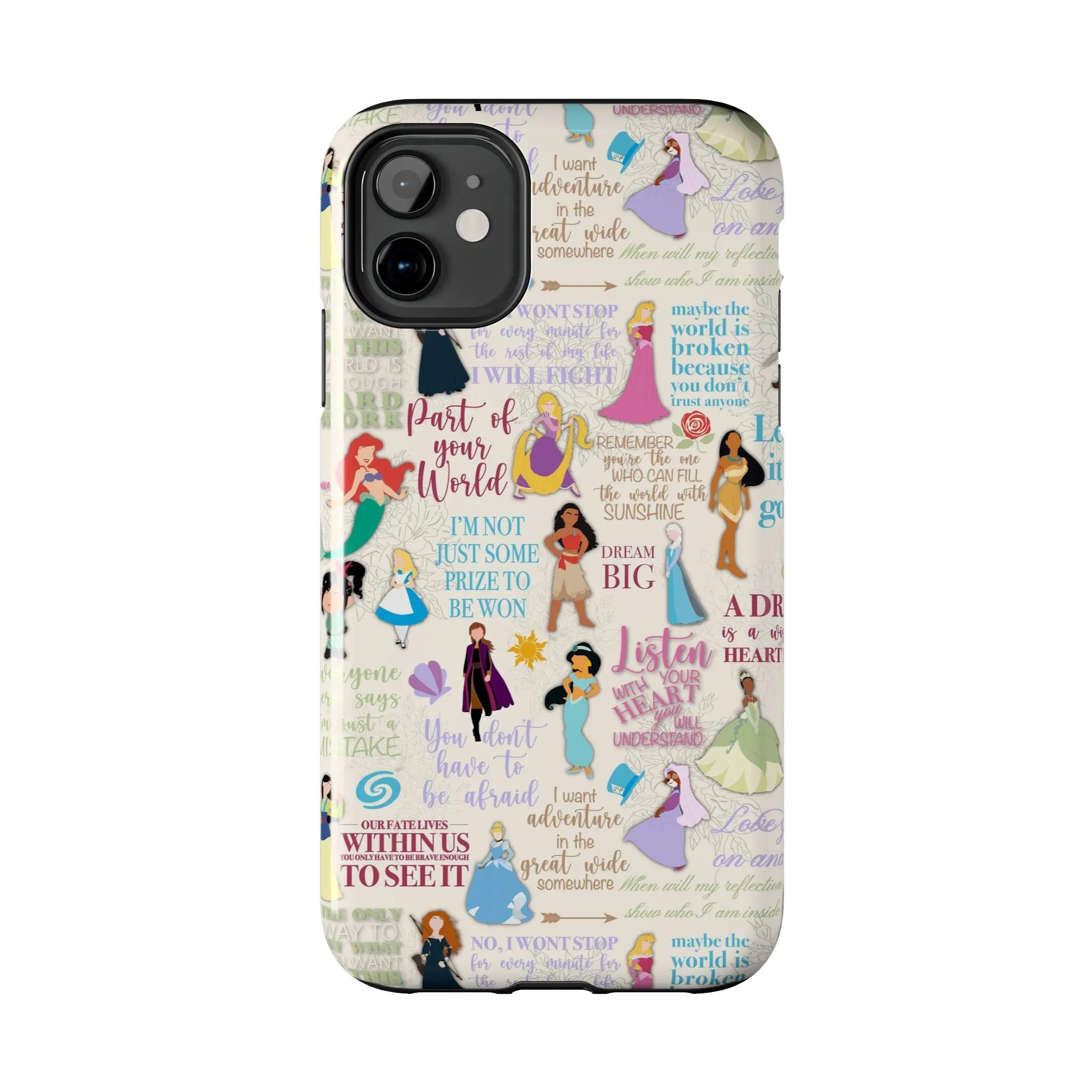 Dream Big Princess Quotes Inspired Phone Case Gift Inspired Fan Art Iphone