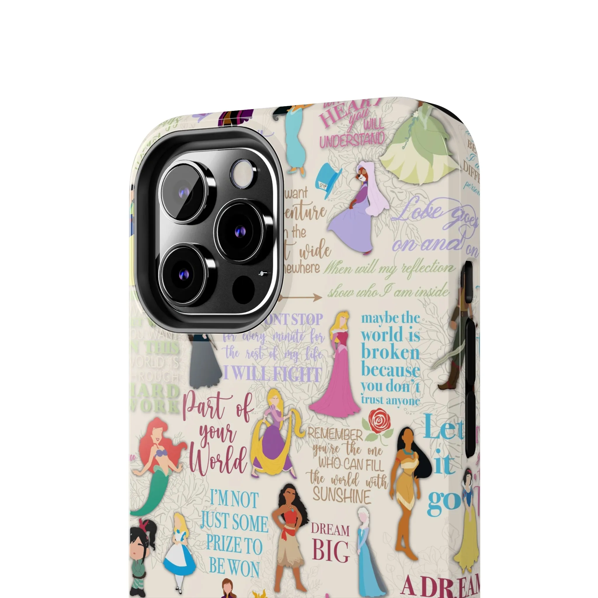 Dream Big Princess Quotes Inspired Phone Case Gift Inspired Fan Art Iphone