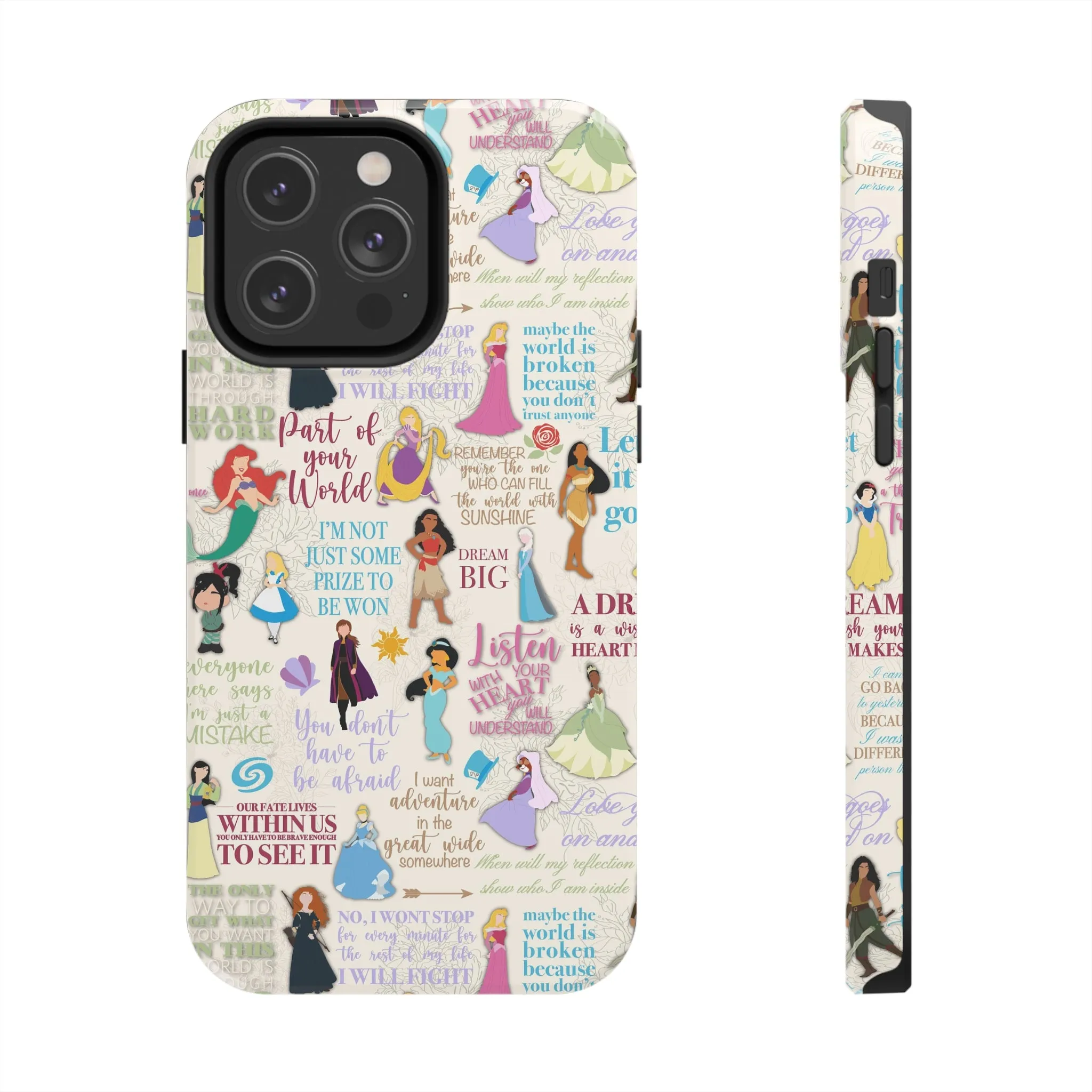 Dream Big Princess Quotes Inspired Phone Case Gift Inspired Fan Art Iphone