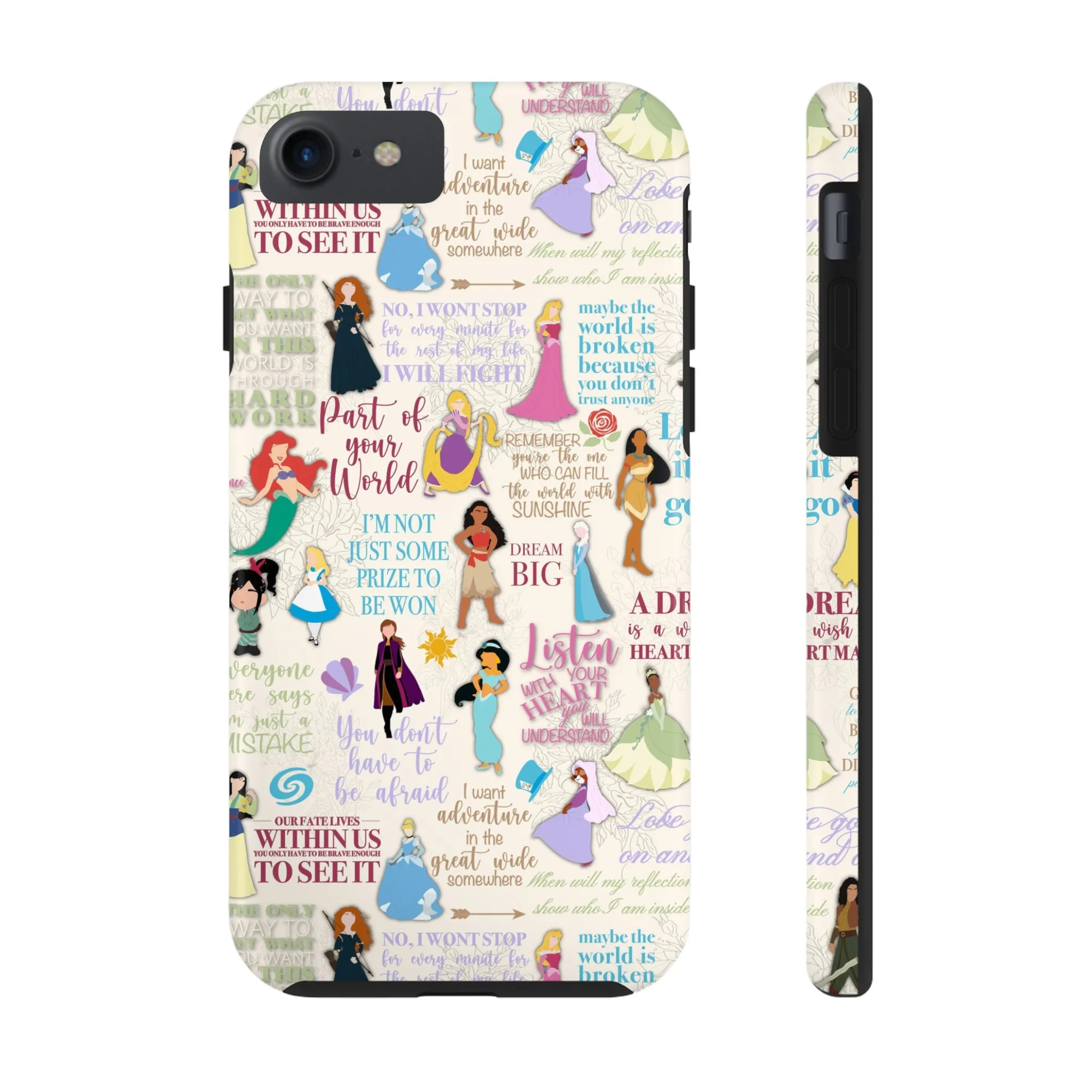 Dream Big Princess Quotes Inspired Phone Case Gift Inspired Fan Art Iphone