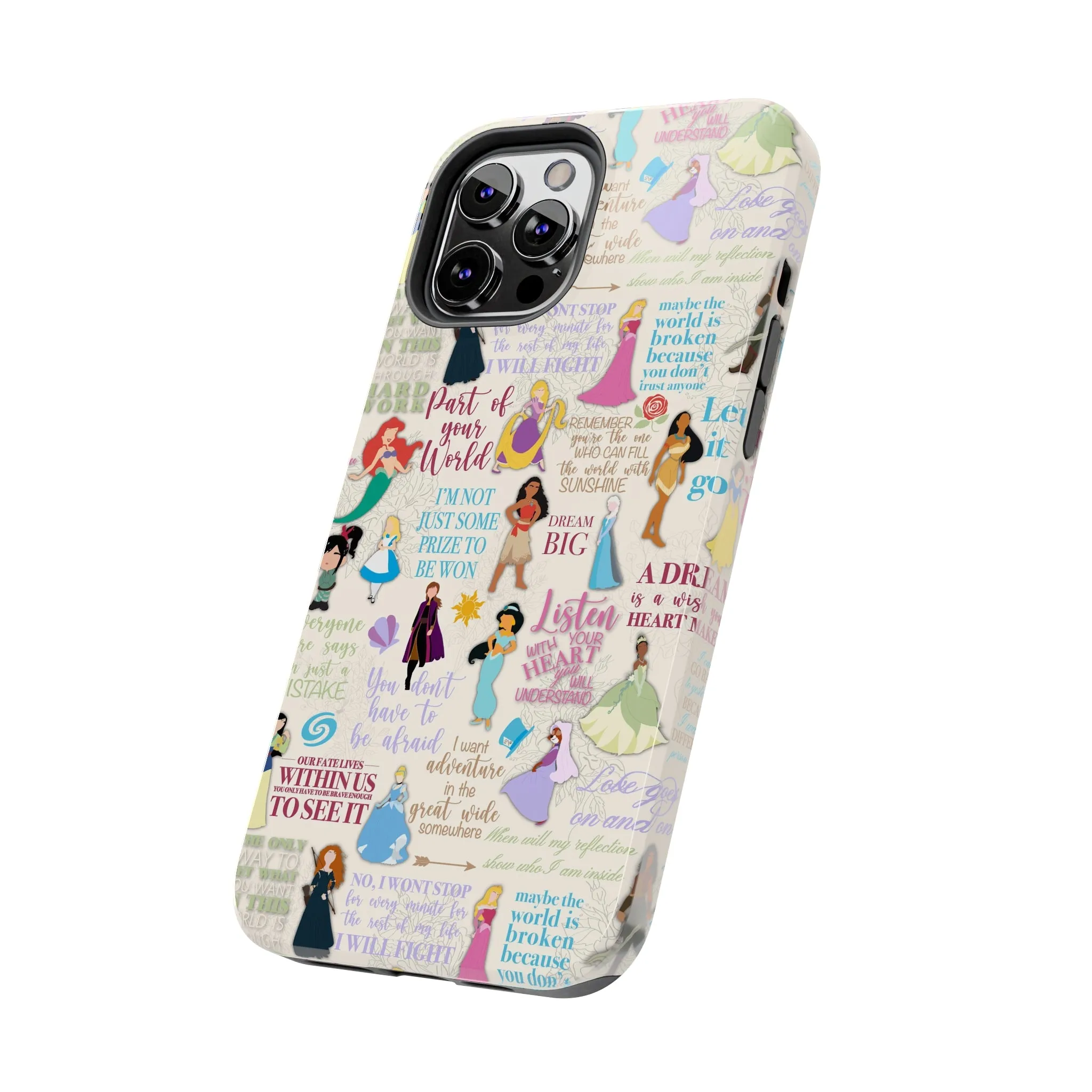 Dream Big Princess Quotes Inspired Phone Case Gift Inspired Fan Art Iphone