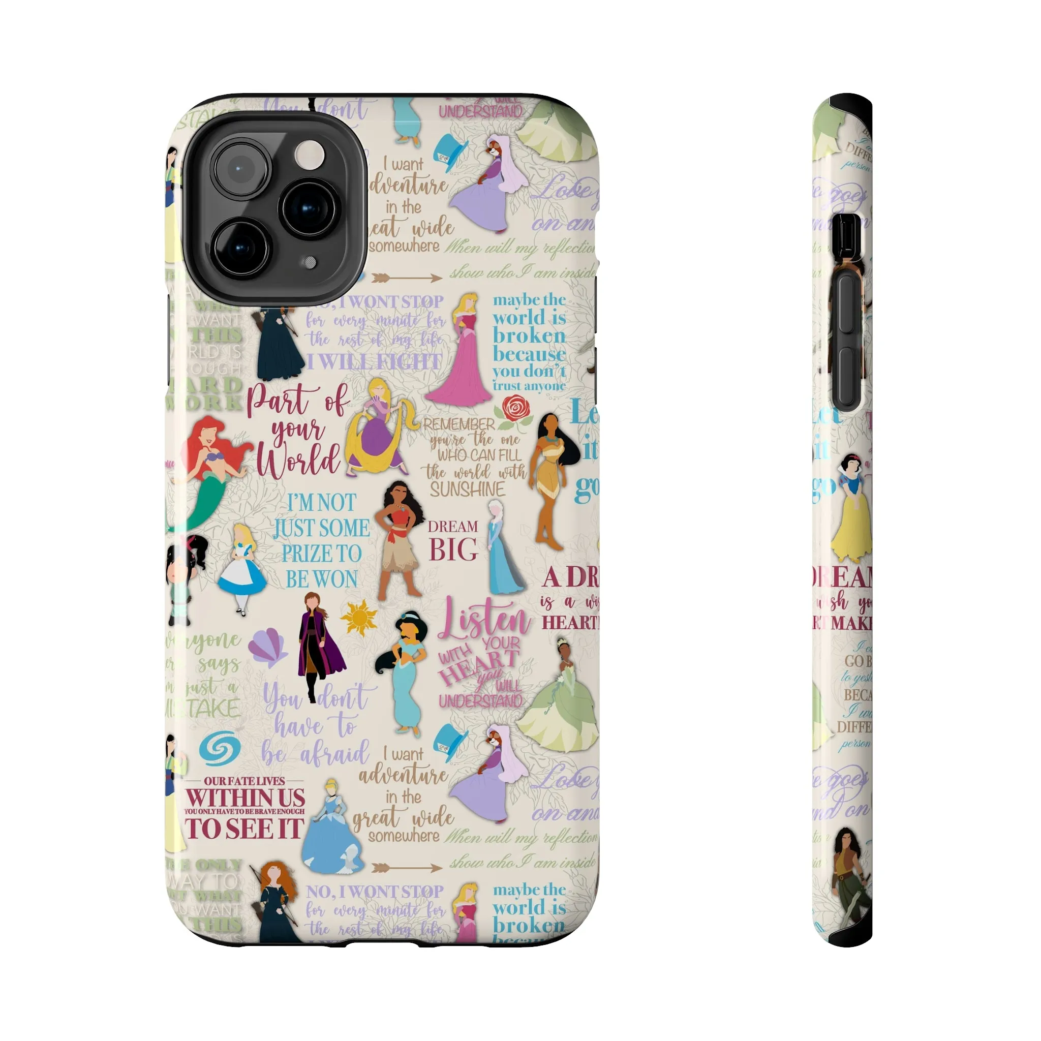 Dream Big Princess Quotes Inspired Phone Case Gift Inspired Fan Art Iphone