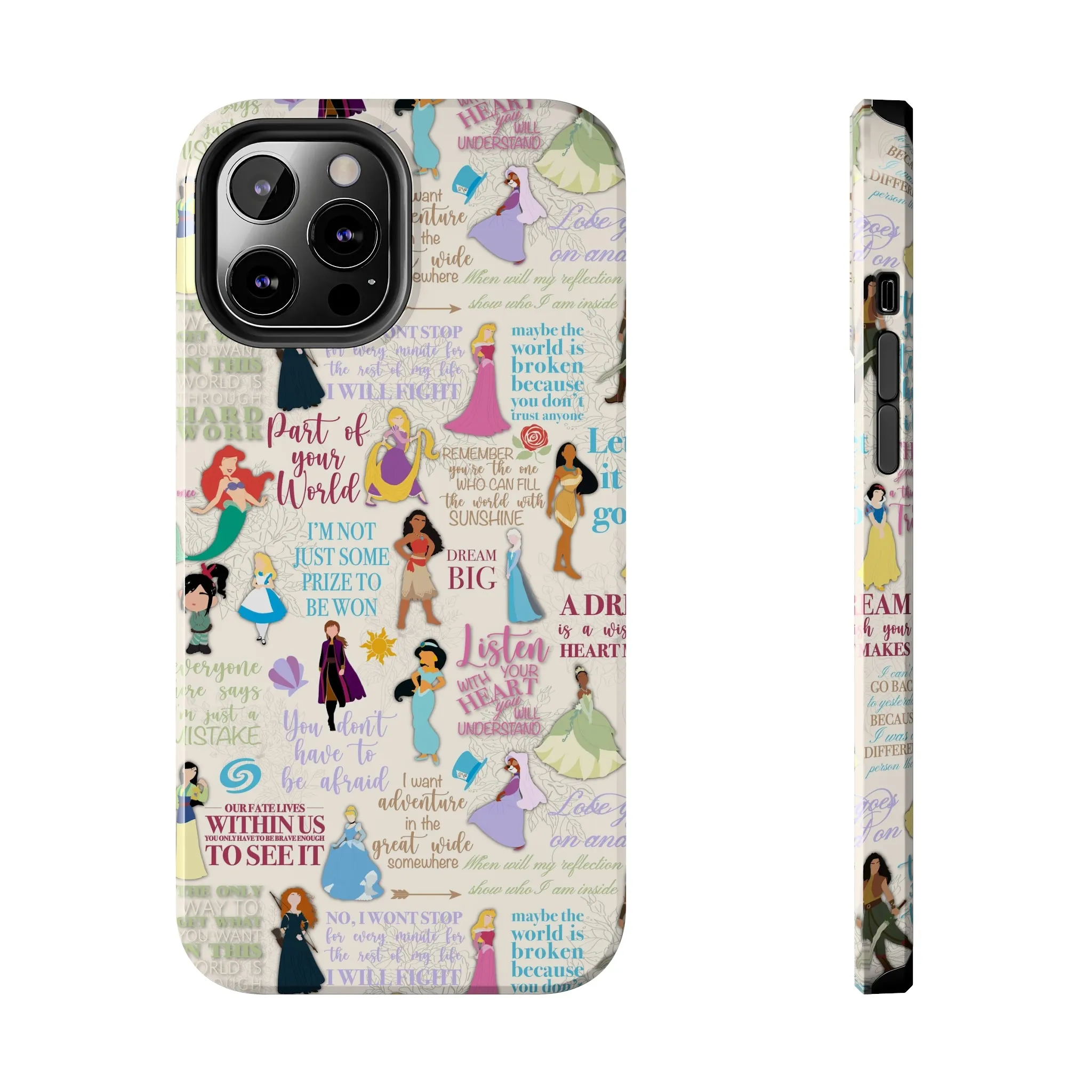 Dream Big Princess Quotes Inspired Phone Case Gift Inspired Fan Art Iphone