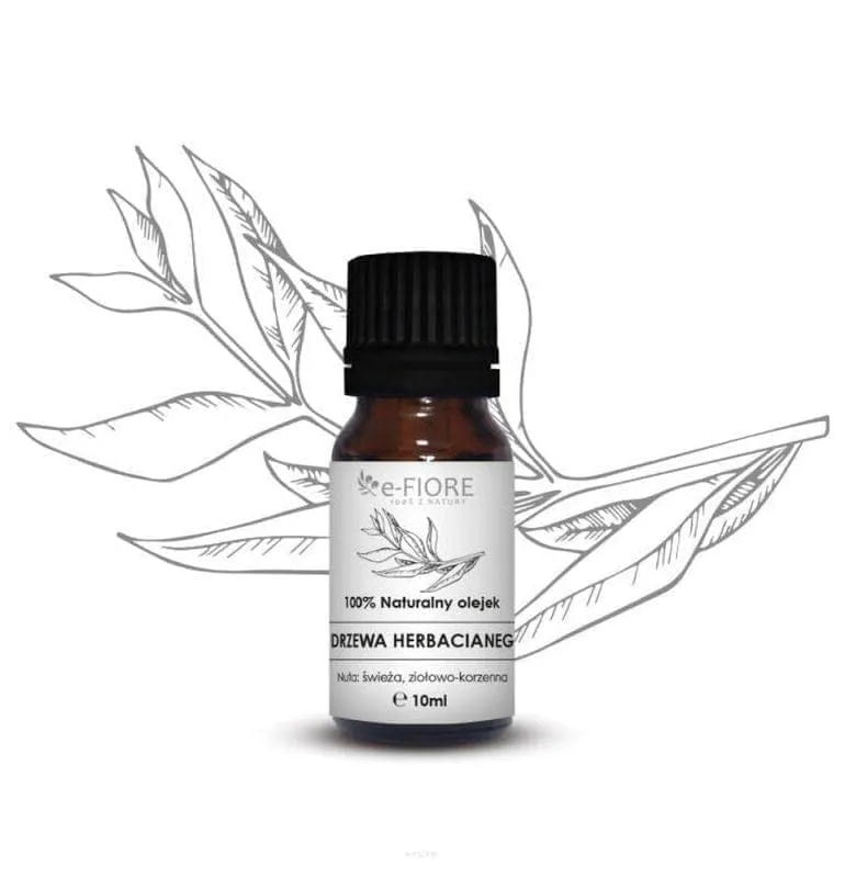 e-FIORE Tea tree essential oil, antibacterial, antiviral, antifungal