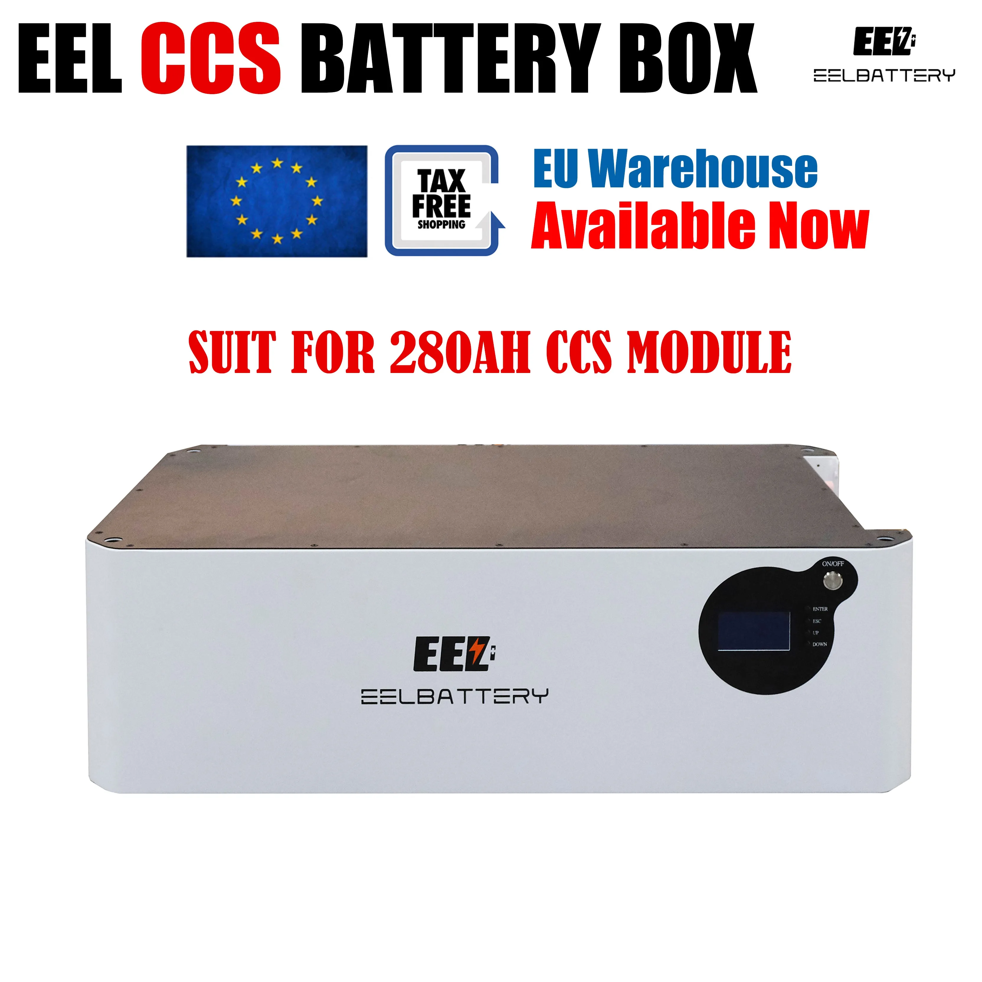 EEL 48V 16S Battery DIY CCS Module Box Kits with Bluetooth BMS Home Energy Storage ESS Type EU Stock