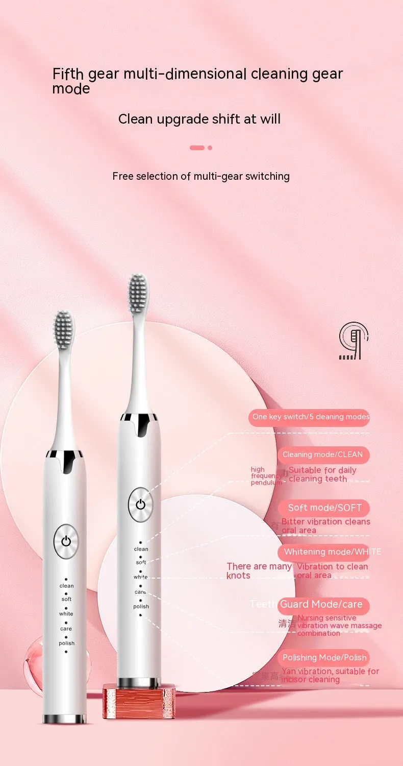 Electric Toothbrush Rechargeable Waterproof Electric Toothbrush