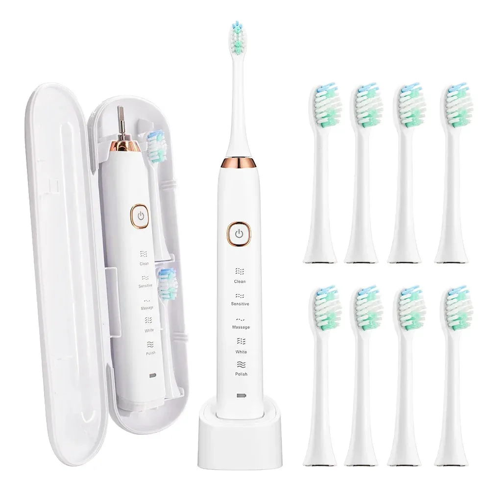 Electric Toothbrush USB Rechargeable IPX7 Waterproof S100 Ultrasonic SonicToothbrush Electric for Adult Suitable for Gift